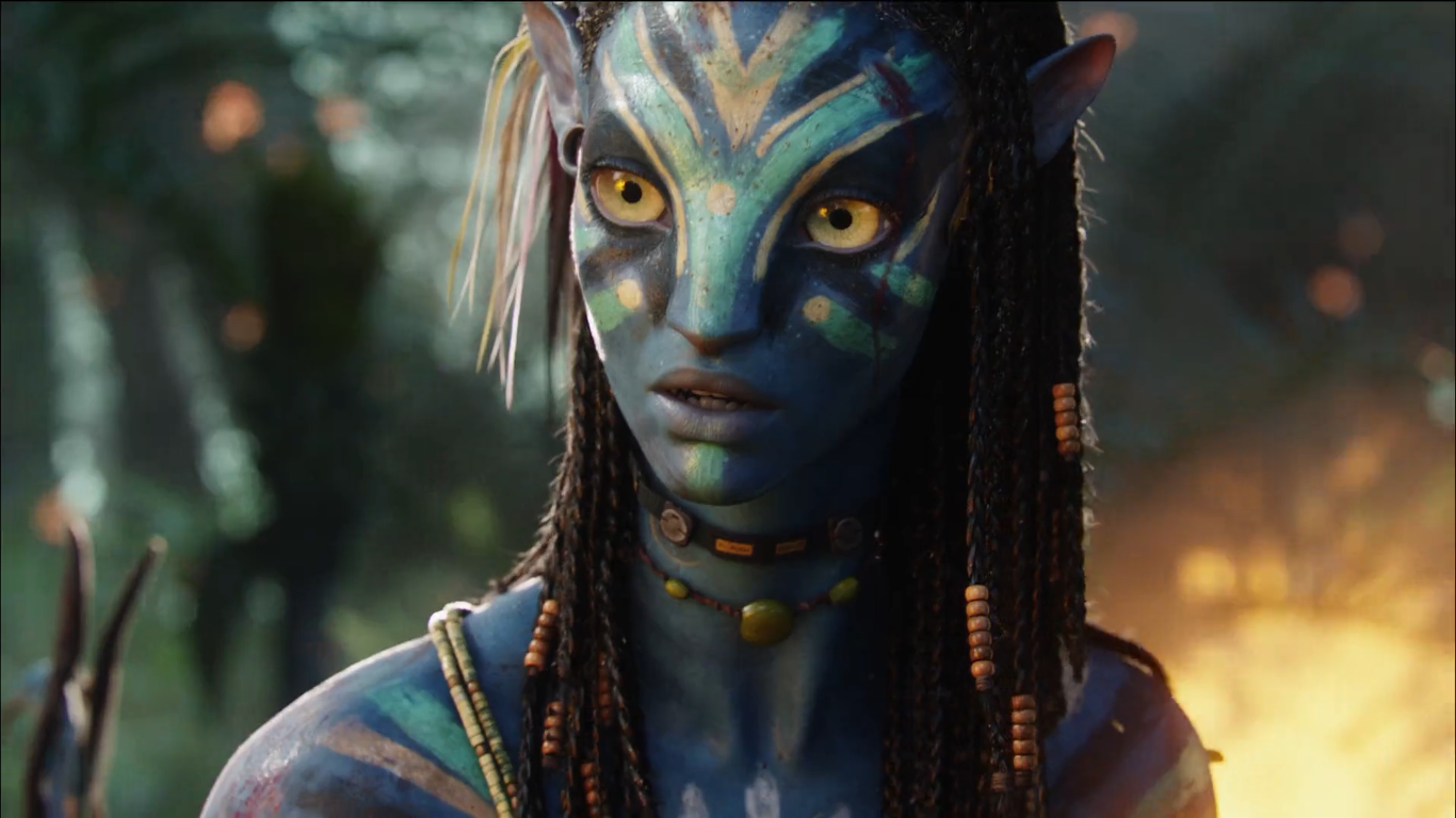 Avatar Movies Blue Blue Skin Neytiri Navi 1366x768