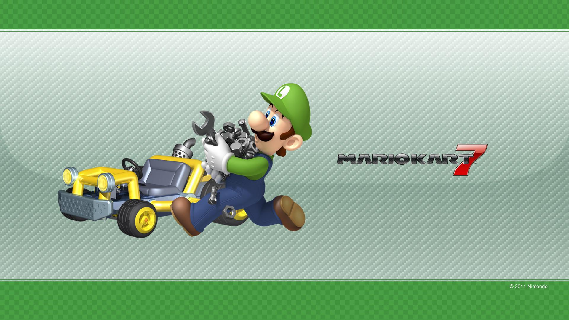 Luigi Mario Kart 7 Nintendo Mario Kart Video Games 1920x1080