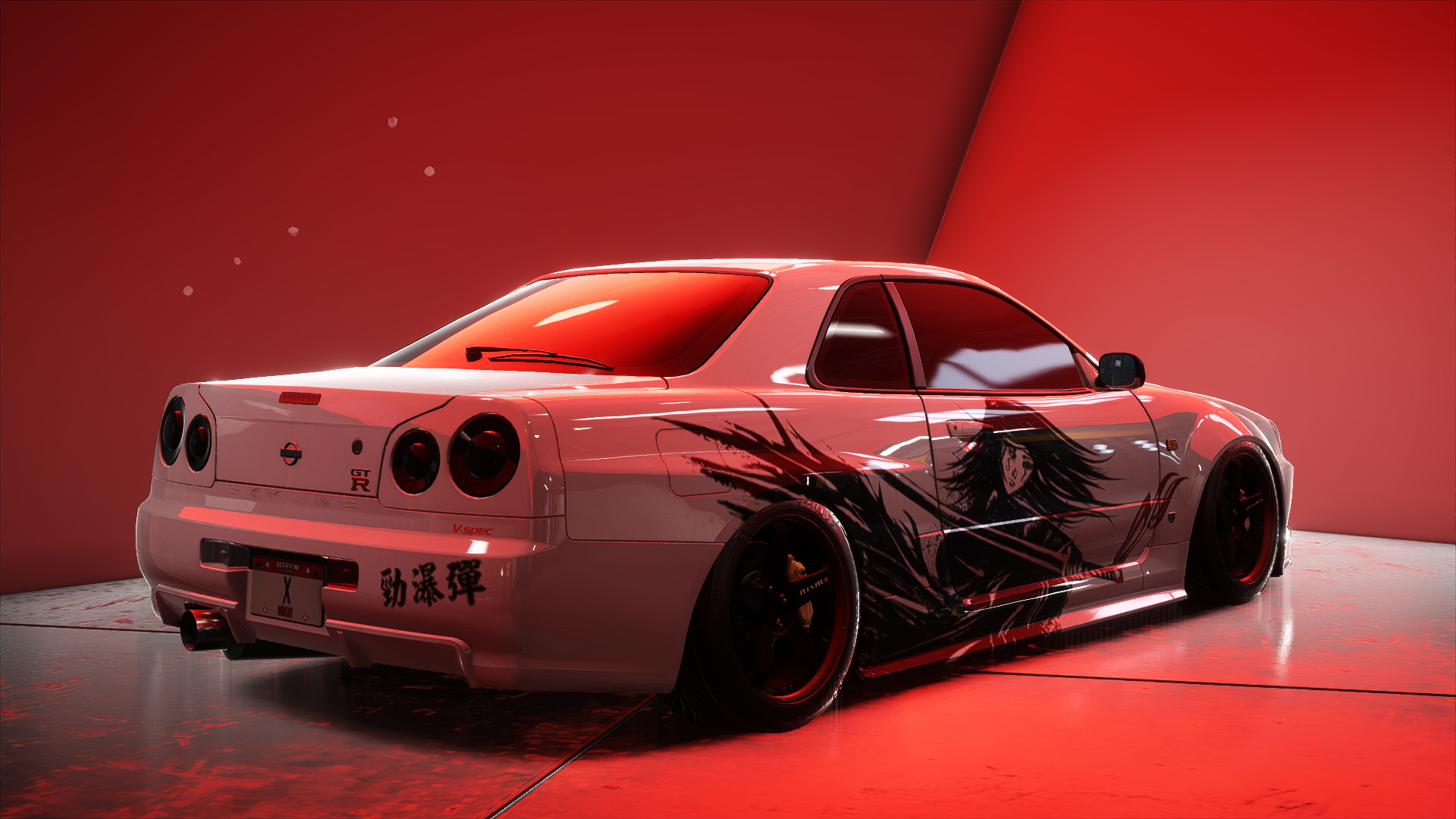 Red Need For Speed White Nissan GTR 1920x1080