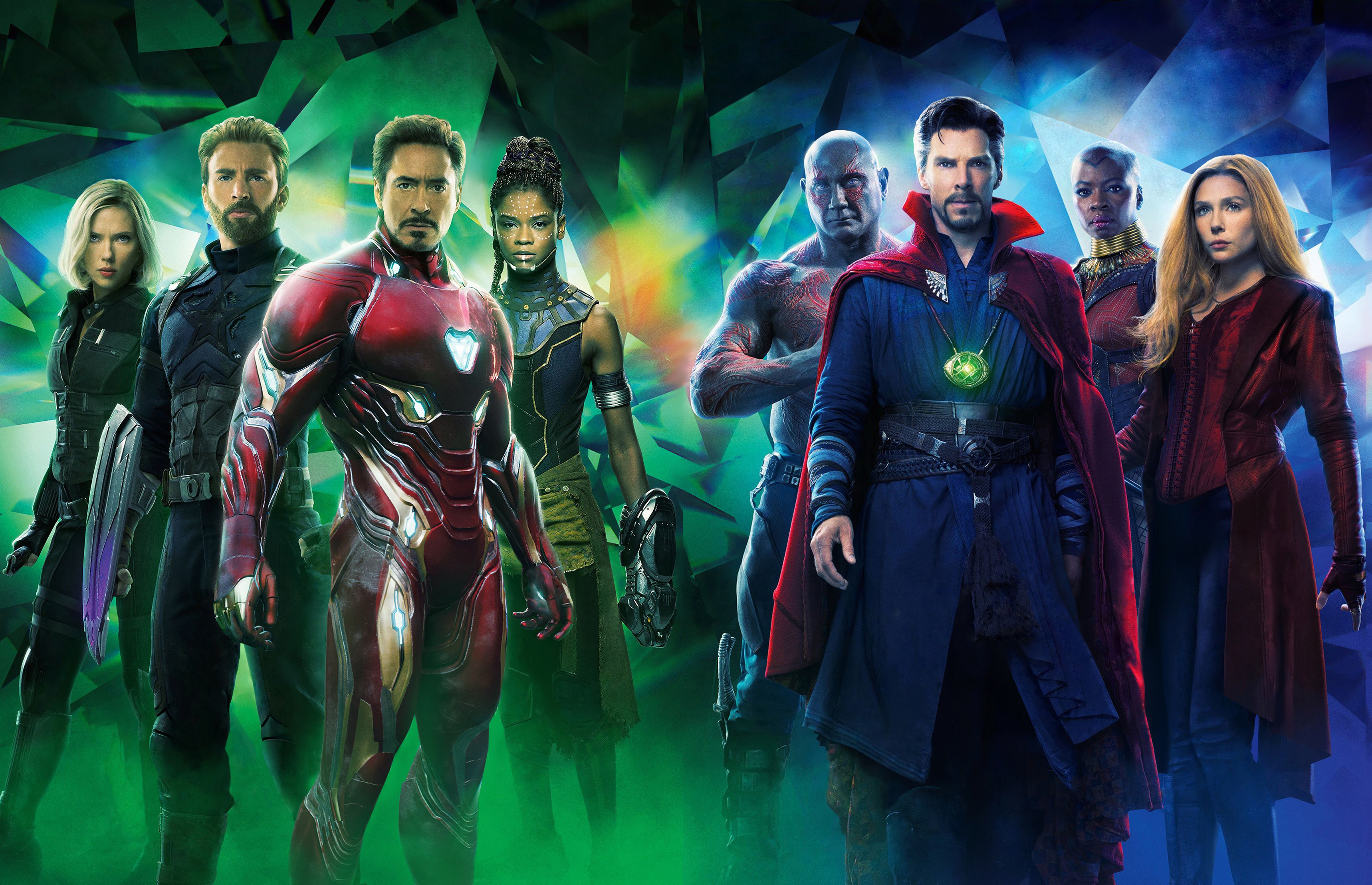 Avengers Infinity War Benedict Cumberbatch Doctor Strange Black Widow Captain America Chris Evans Da 3436x2215