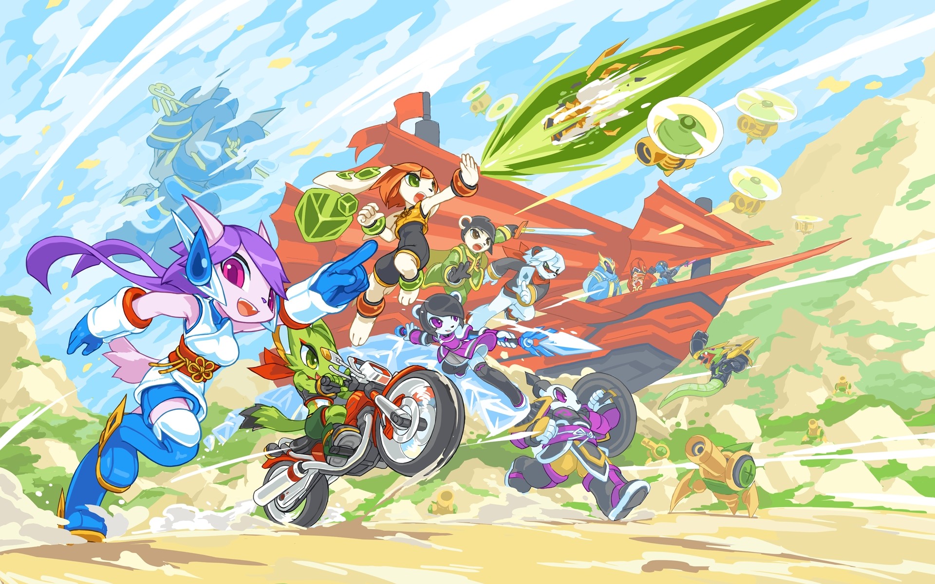 Freedom Planet Indie Games Furry Anthro Video Games 1920x1200