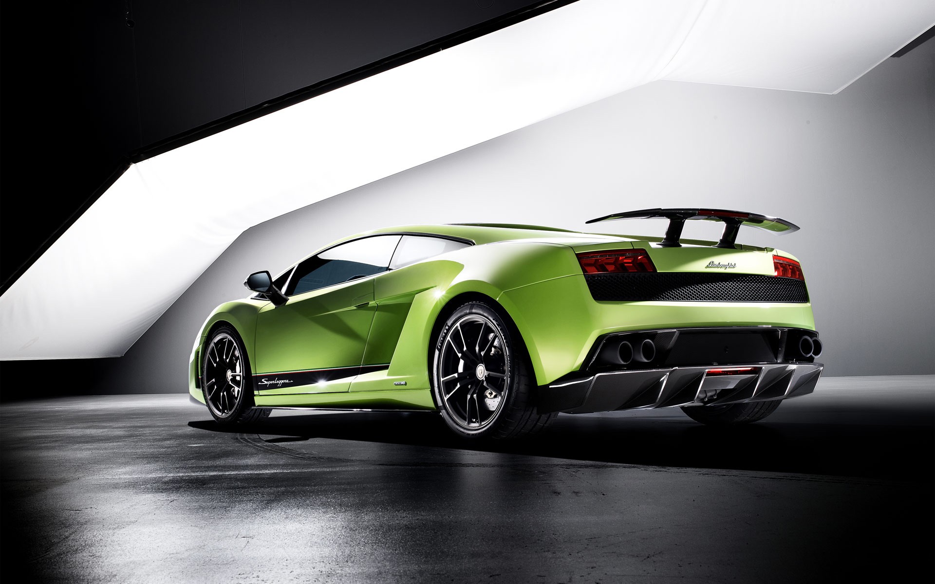 Car Lamborghini Lamborghini Gallardo Superleggera LP570 Italian Supercars Green Cars 1920x1200