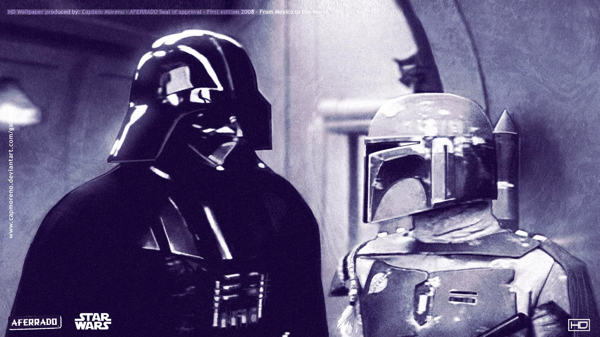 Movies Star Wars Star Wars Episode V The Empire Strikes Back Darth Vader Boba Fett 1920x1080