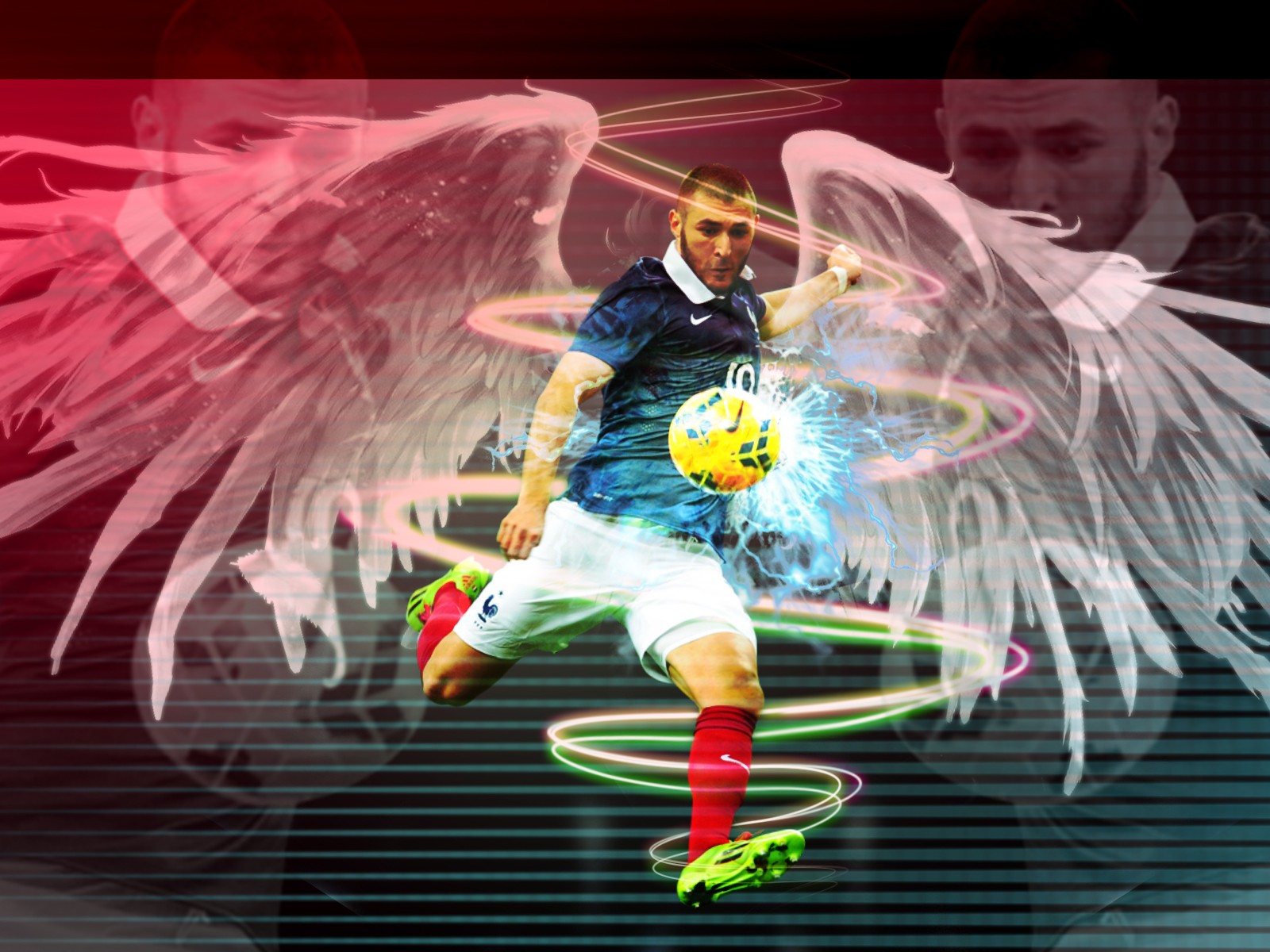 Karim Benzema Soccer Footballers France 1600x1200