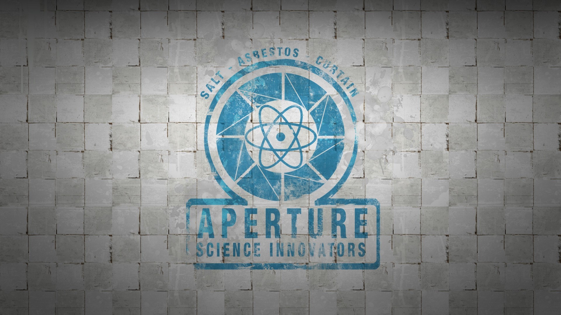 Aperture Laboratories White Portal Game Video Games Cyan 1920x1080