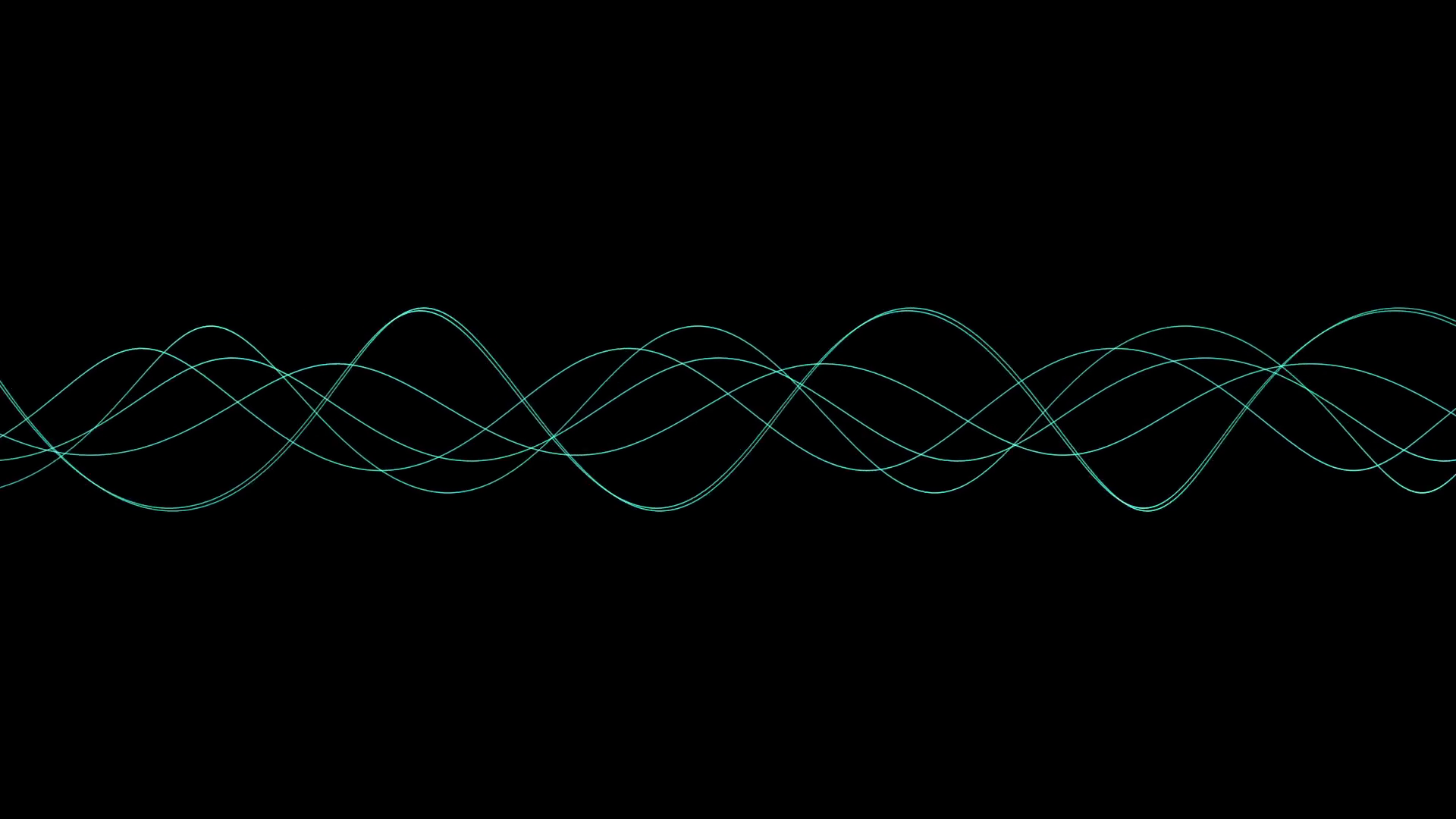 Black Background Digital Art Minimalism Waves Sound Radar Abstract 1920x1080