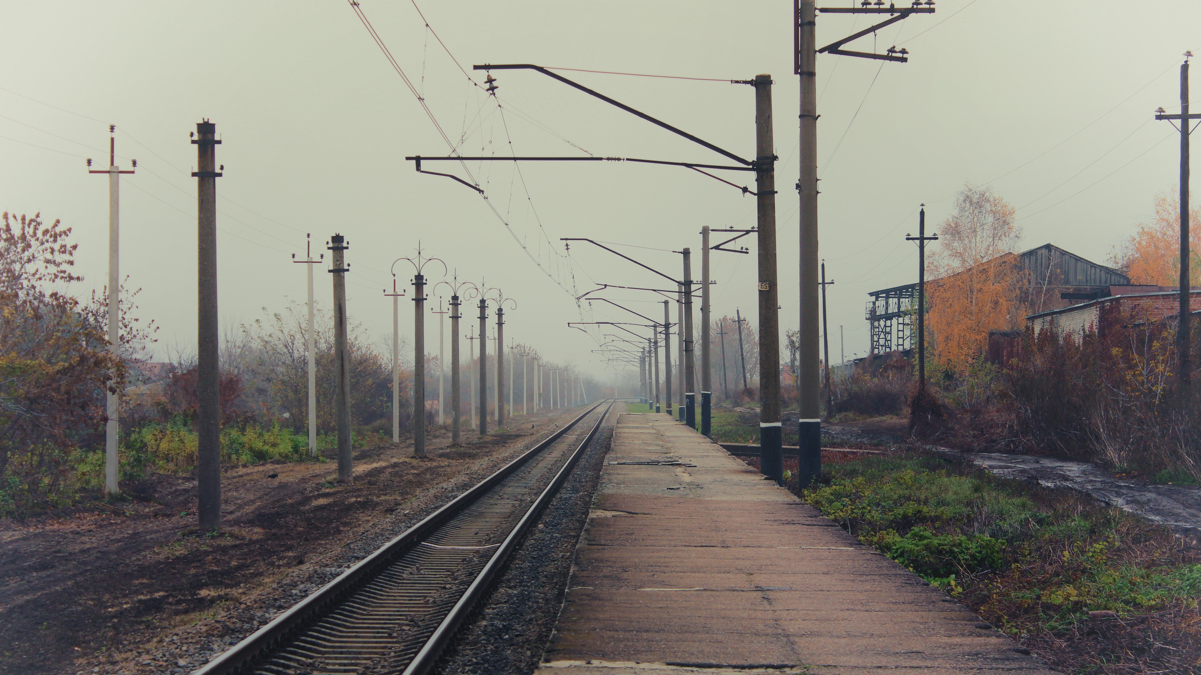 Train Station Railway Railway Station Russia Railway 3840x2160