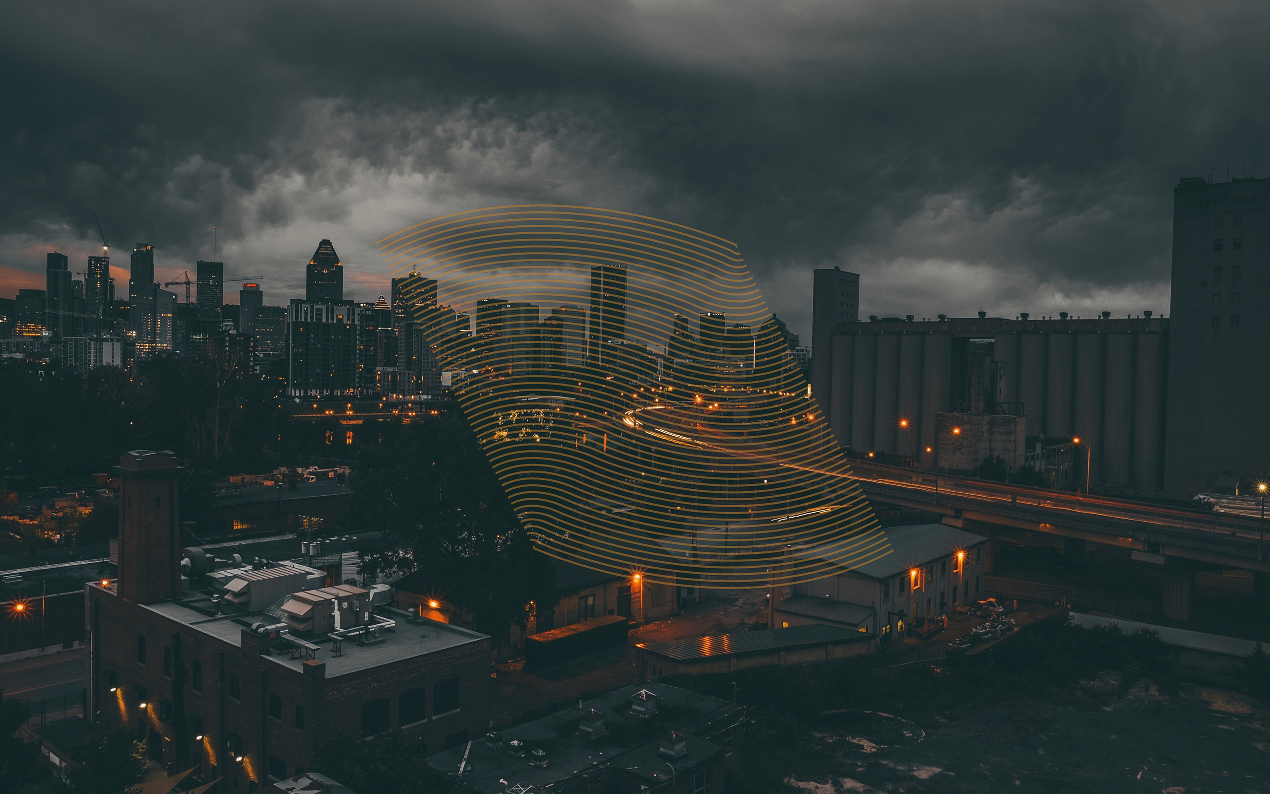 Montreal Urban Night Light 2560x1600
