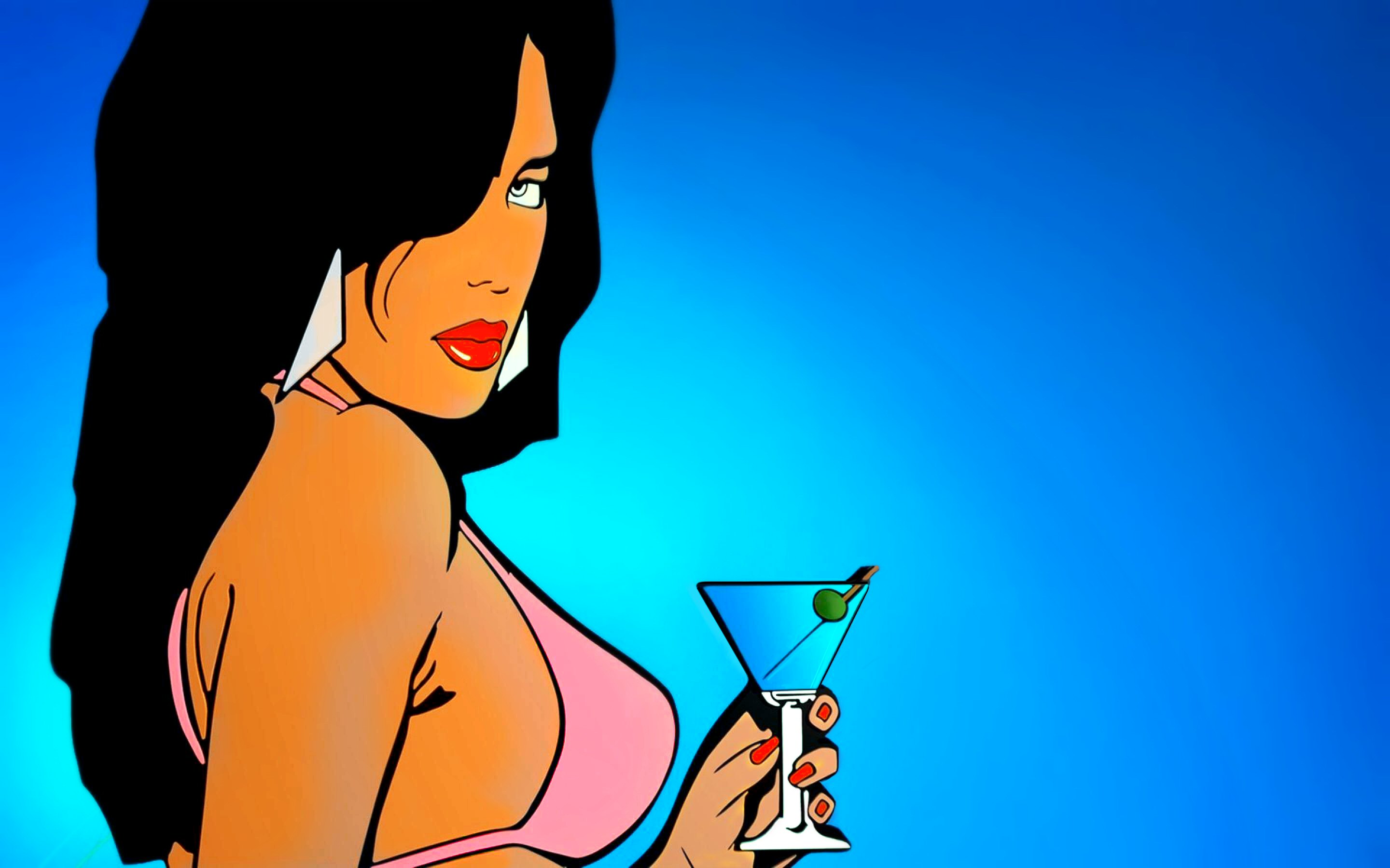 Mojito Drink Cocktail Grand Theft Auto Vice City 2880x1800