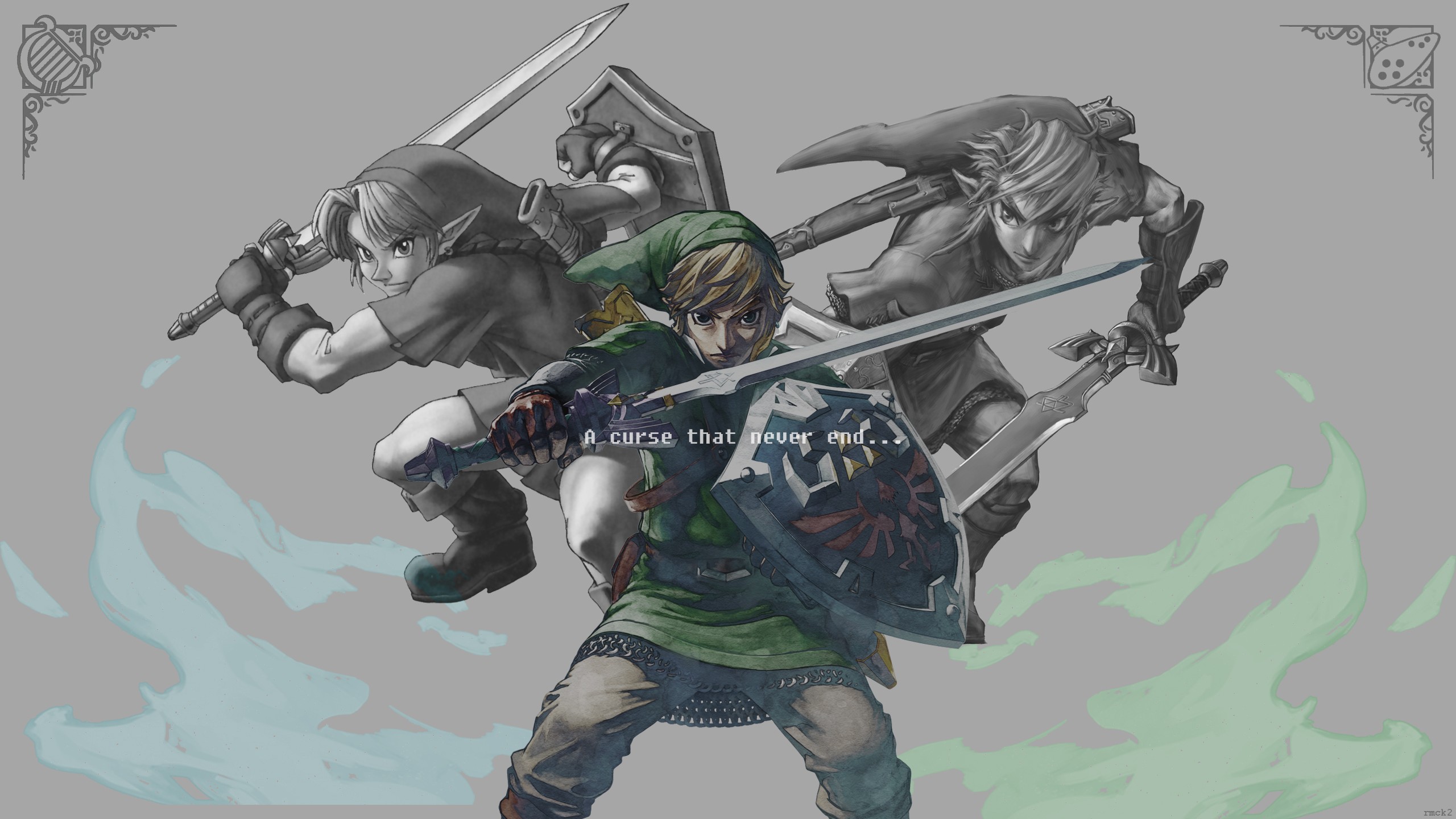 Zelda The Legend Of Zelda Tloz Triforce Link Master Sword Hylian Shield 2560x1440