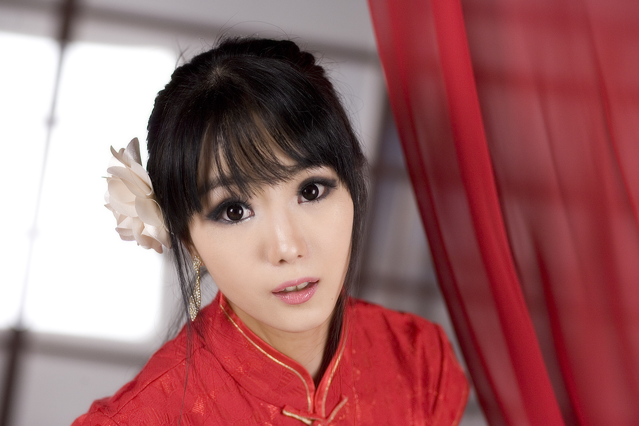 Cheongsam Chinese Dress Red Dress Asian Korean Qipao Im Soo Yeon 1280x853