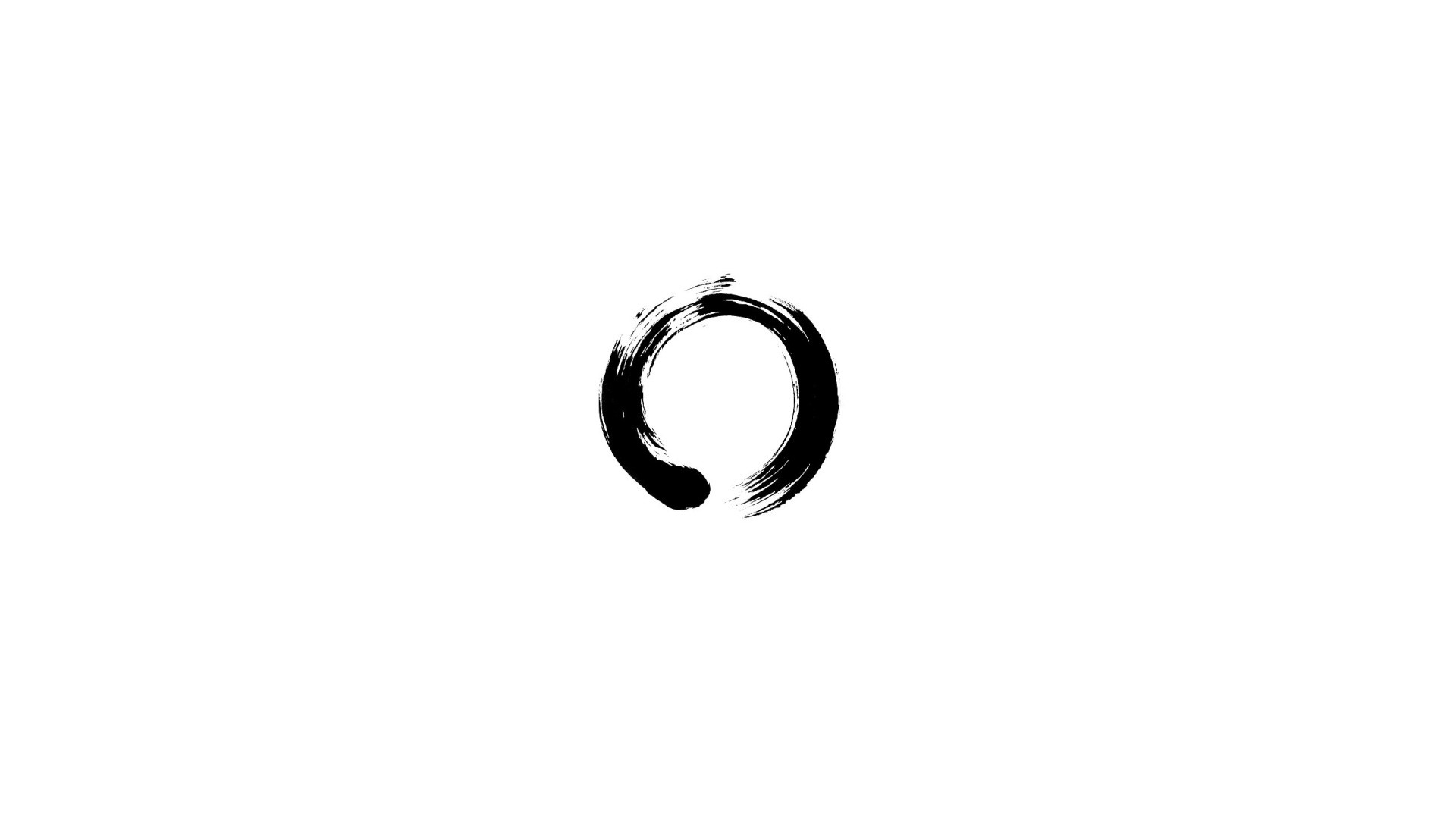 Zen Ens Circle Minimalism Ouroboros 1920x1080