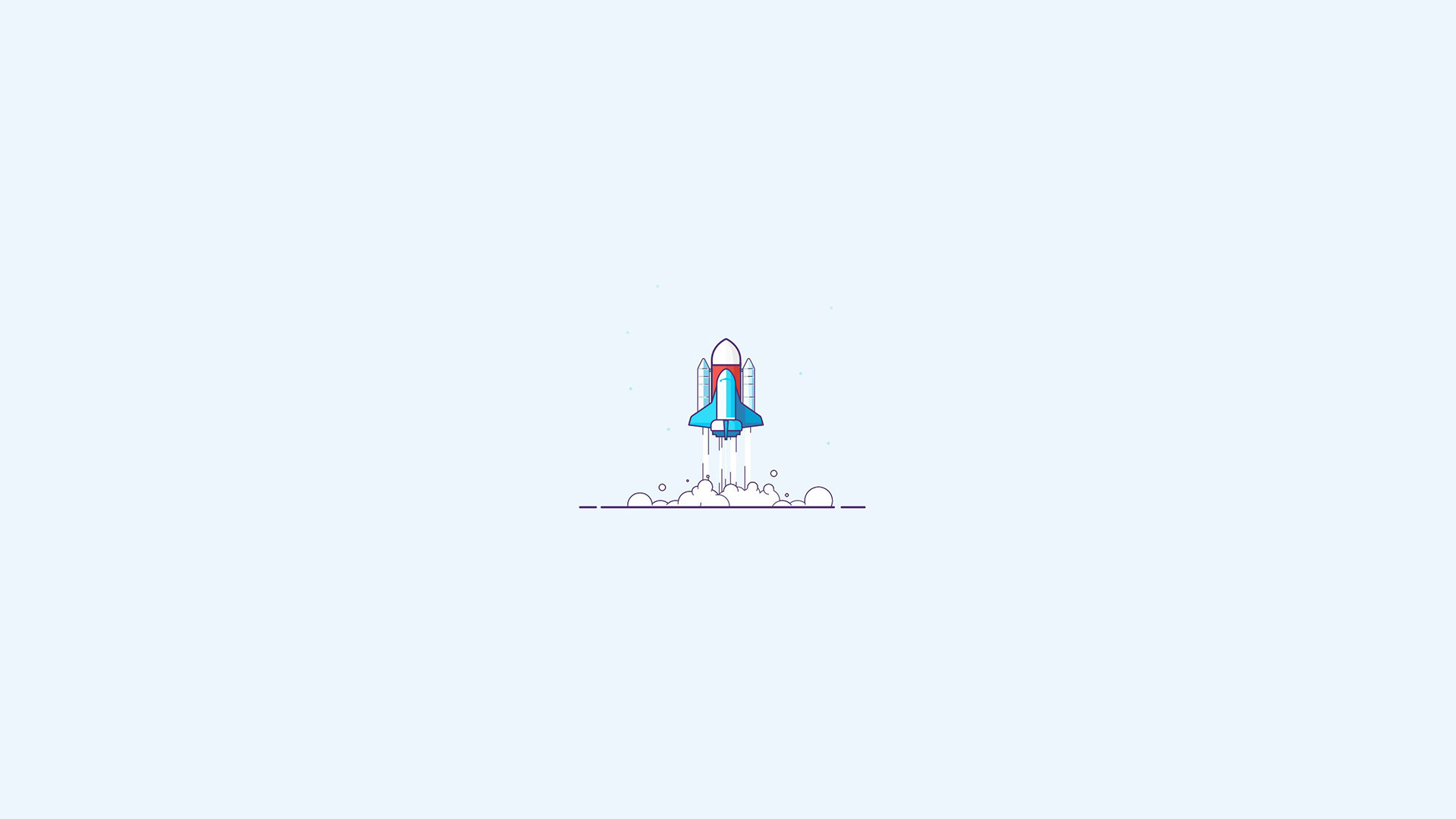 Spaceship Minimalism Simple Simple Background Lift Off Space Shuttle Launch 1920x1080