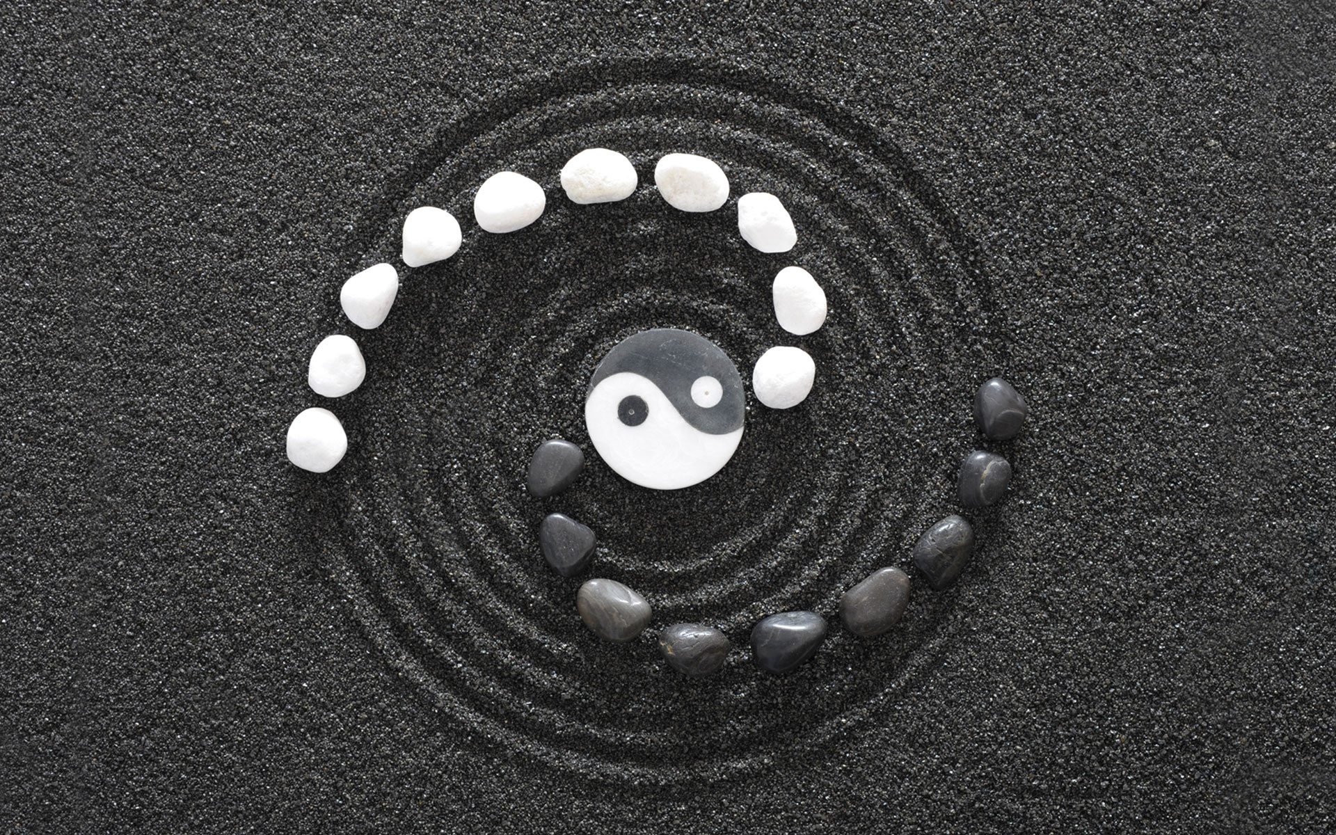 Yin Amp Yang Stone Black Amp White Sand 1920x1200