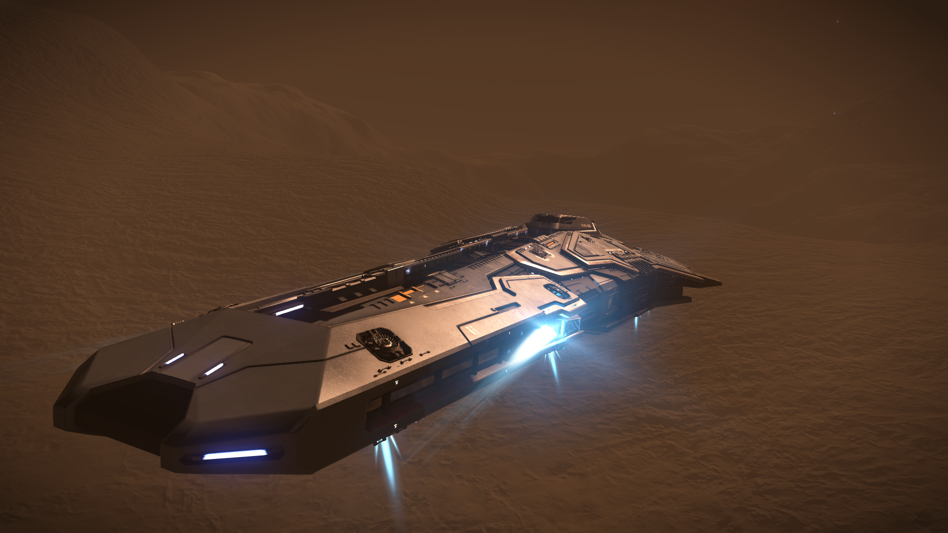 Elite Dangerous Federal Corvette PC Gaming Screen Shot Spaceship 1920x1080