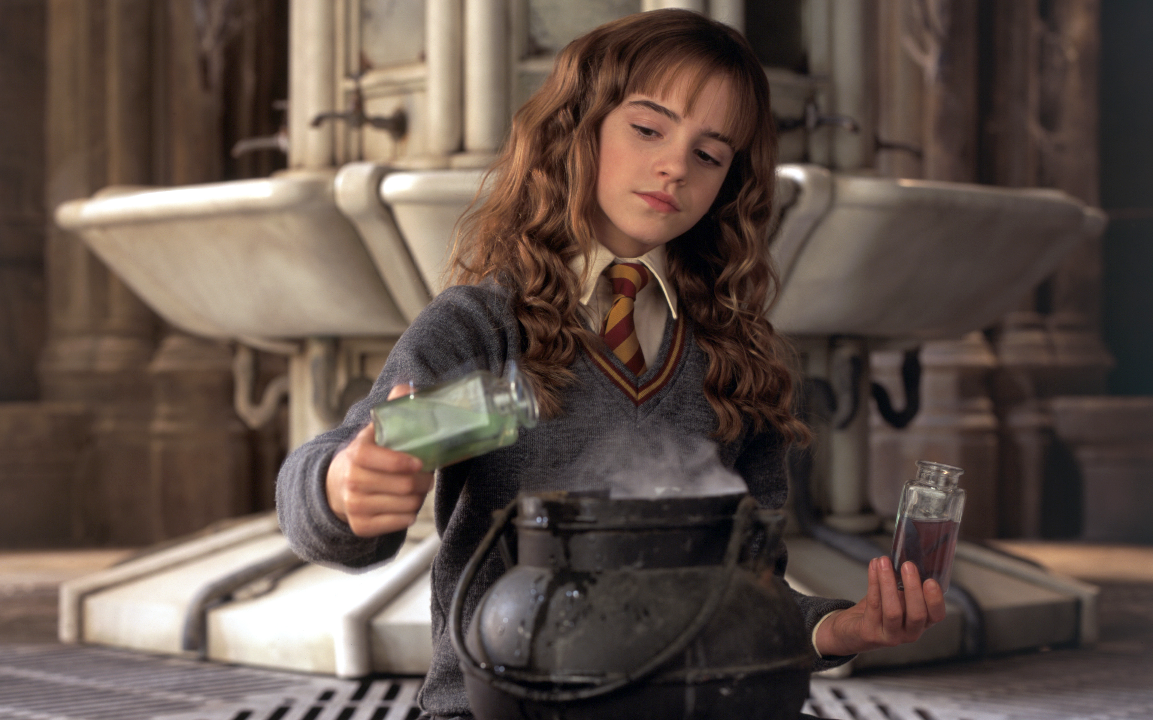 Harry Potter Hermione Granger Emma Watson Hogwarts Gryffindor 3840x2400