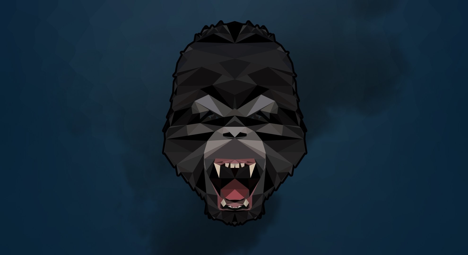 Gorillas Poly Harambe 1980x1080