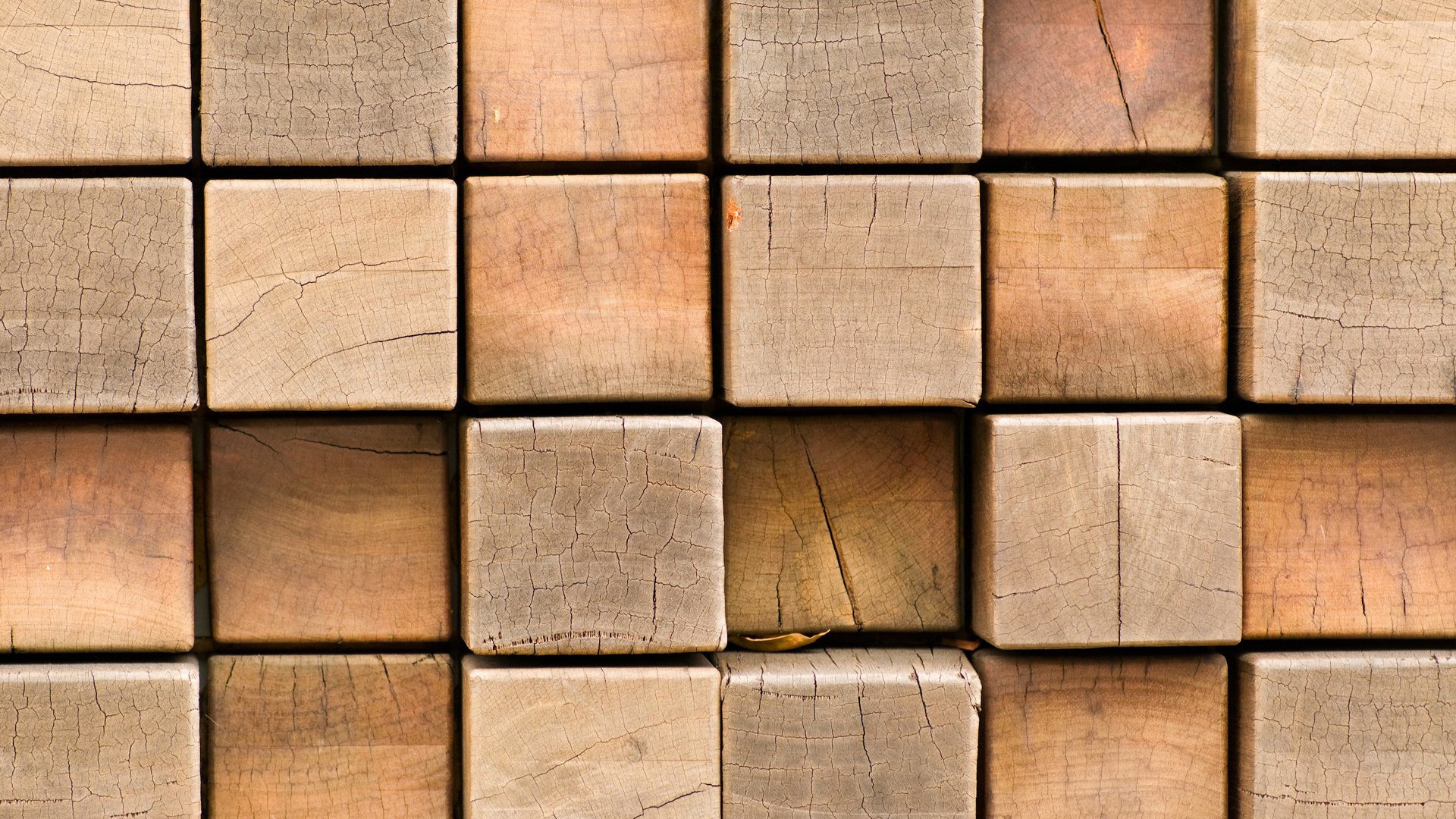 Wood Cube Collections Simple 1920x1080