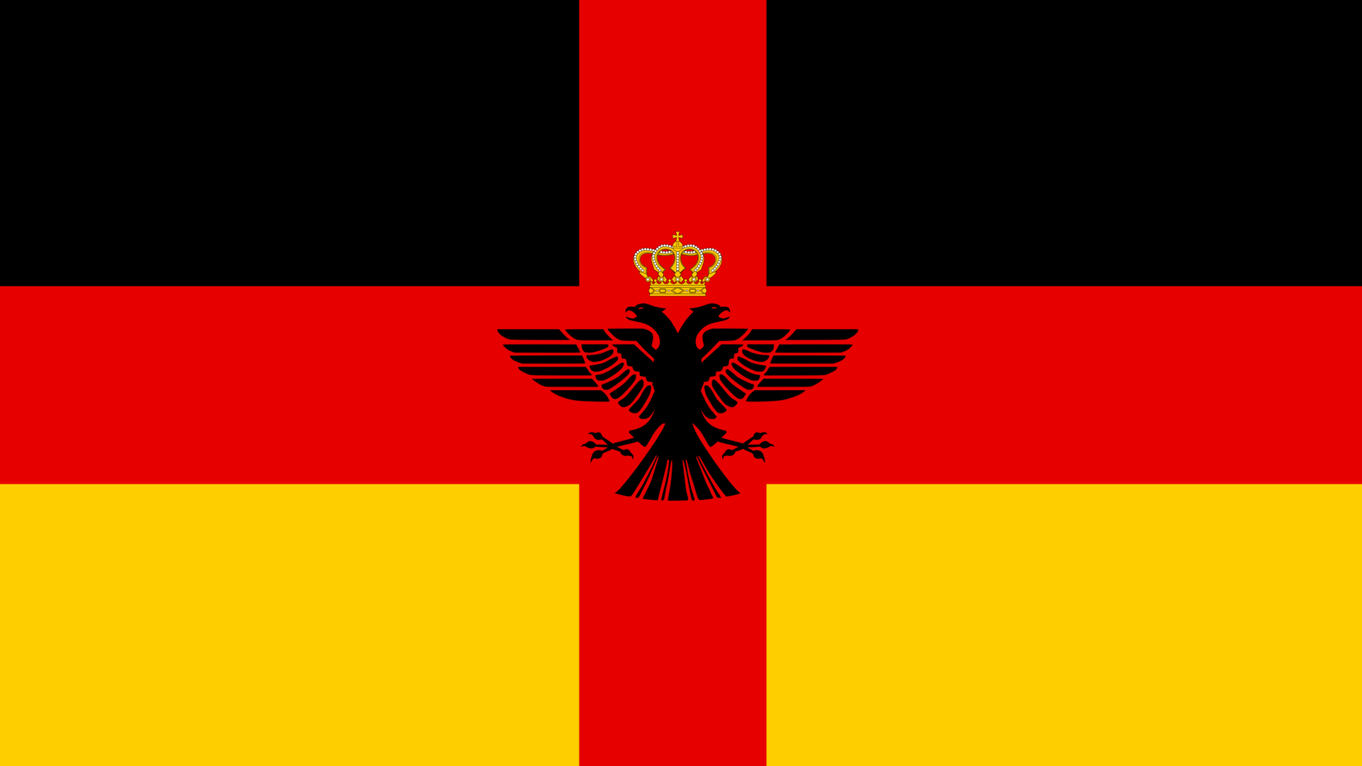 Germany Flag Christianity Crown Eagle Jesus Christ 1920x1080