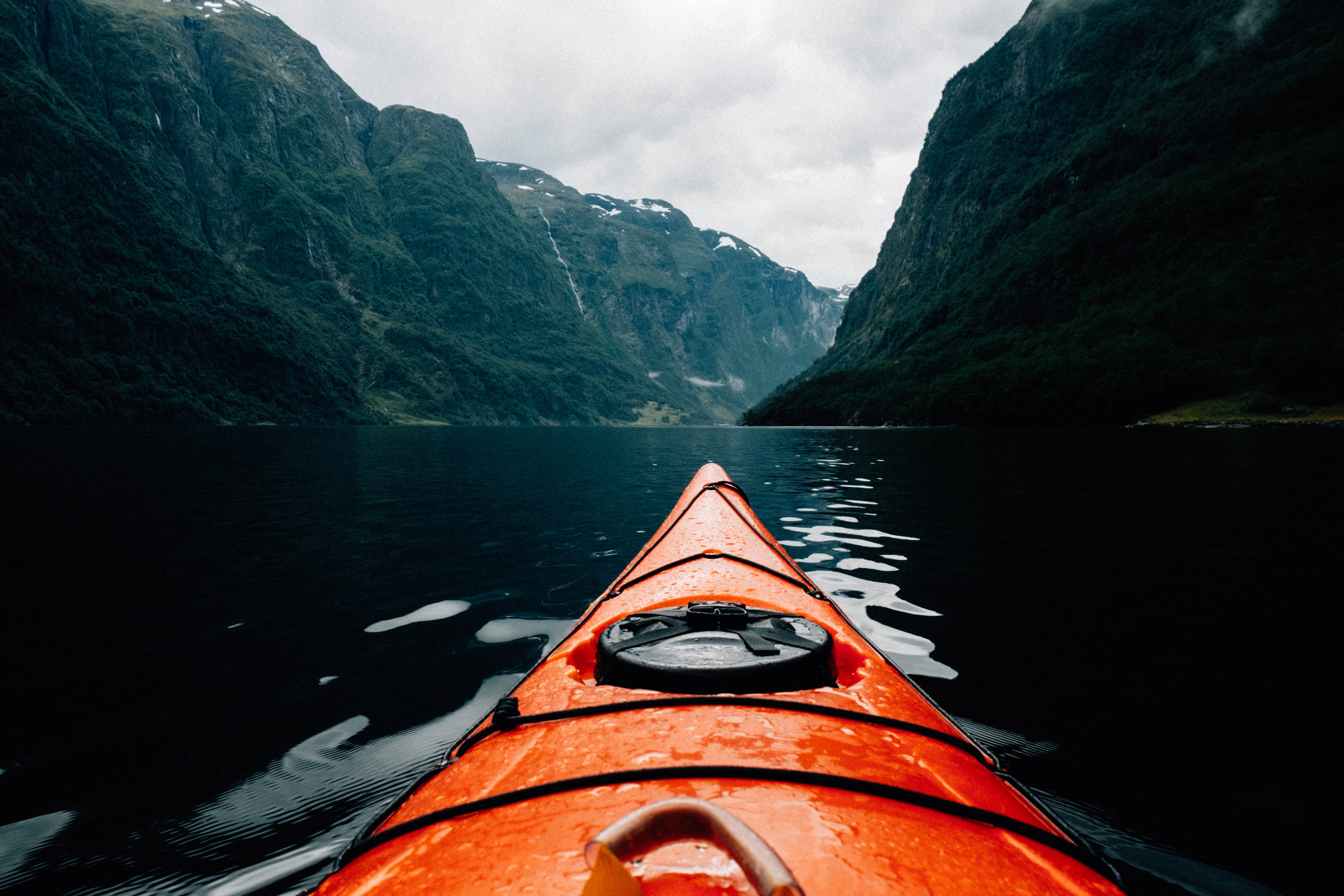 Nature Canoes Mountains Water Kayaks 4606x3071