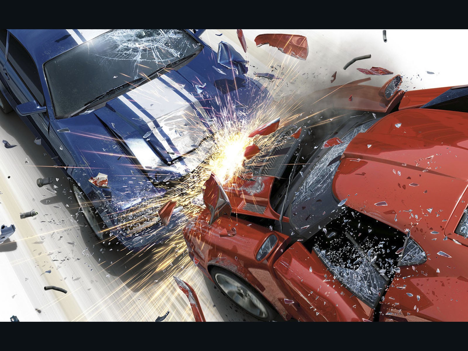 Video Games Car Vehicle Crash Wreck 1600x1200
