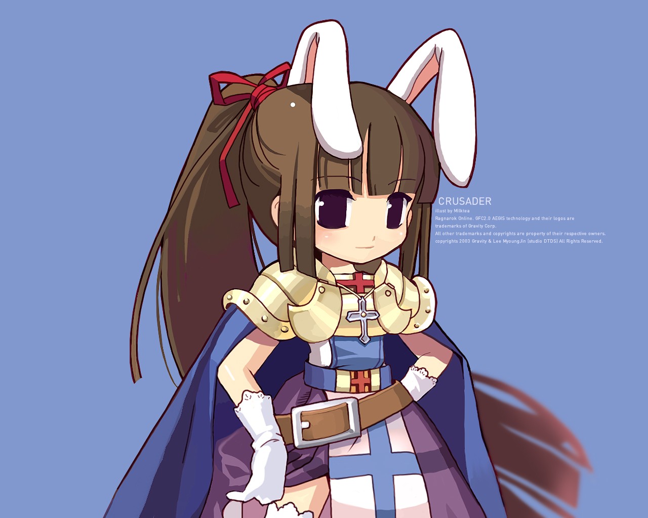 Ragnarok Online Warpportal Anime Girls Bunny Ears Anime PC Gaming 2003 Year 1280x1024