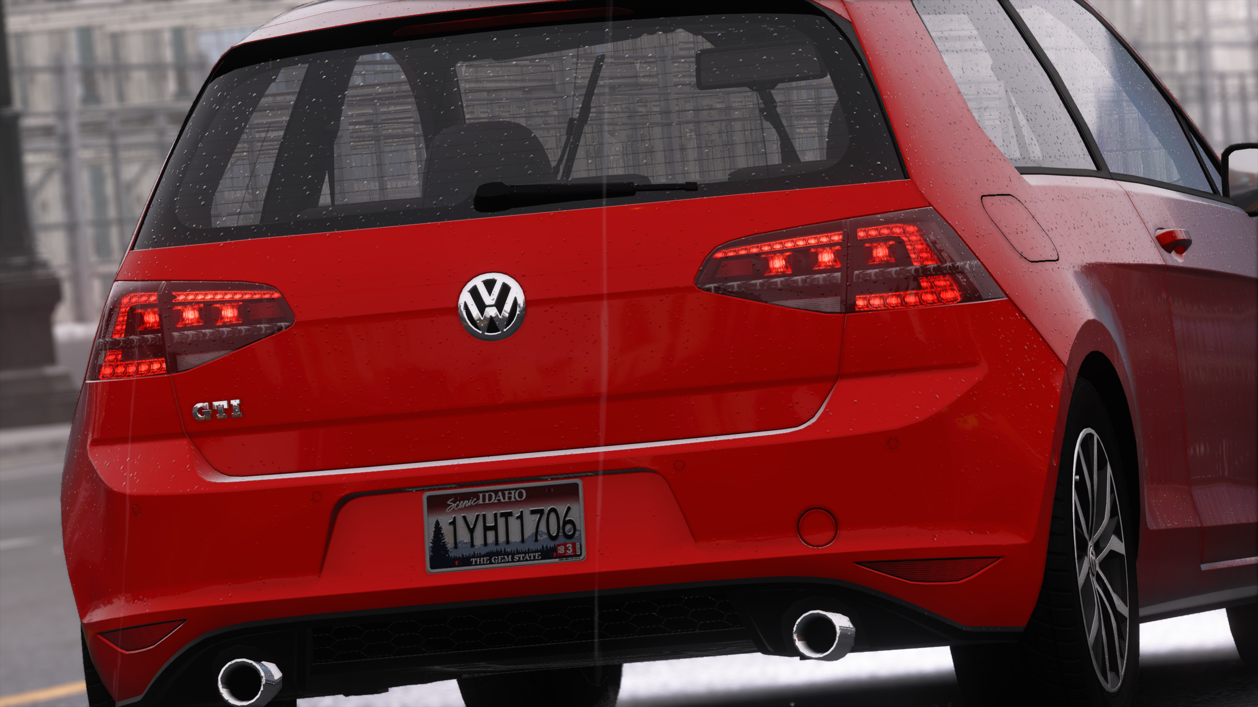 Volkswagen Golf GTi Car Top Gear Red Cars Vehicle Idaho Golf 2560x1440