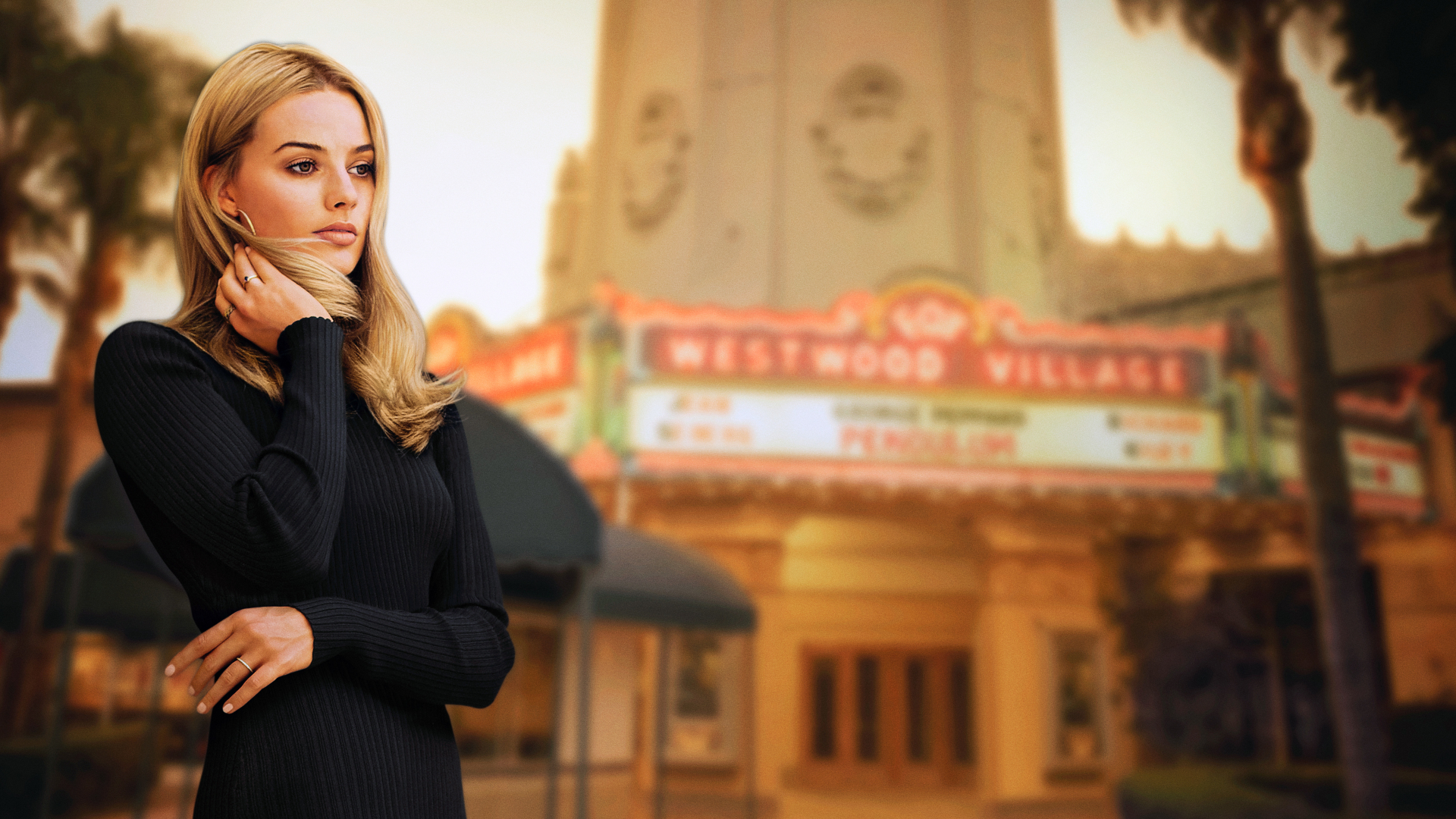 Women Actress Blonde Long Hair Once Upon A Time In Hollywood Margot Robbie Movies Women Outdoors Str 1920x1080