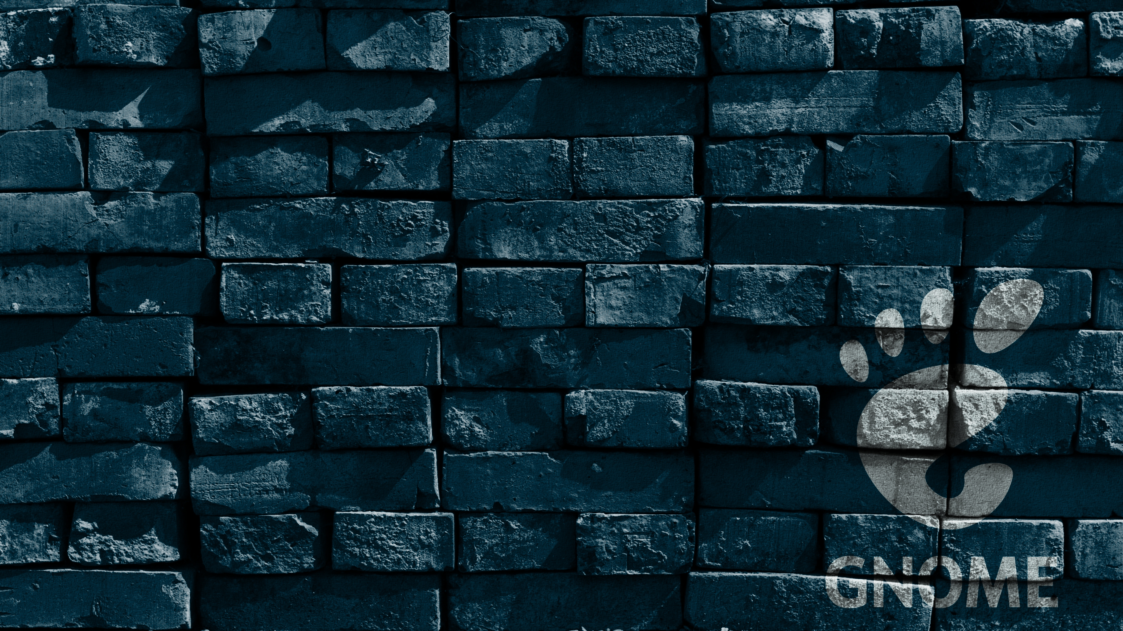 GNOME Linux Wall Bricks 3840x2160