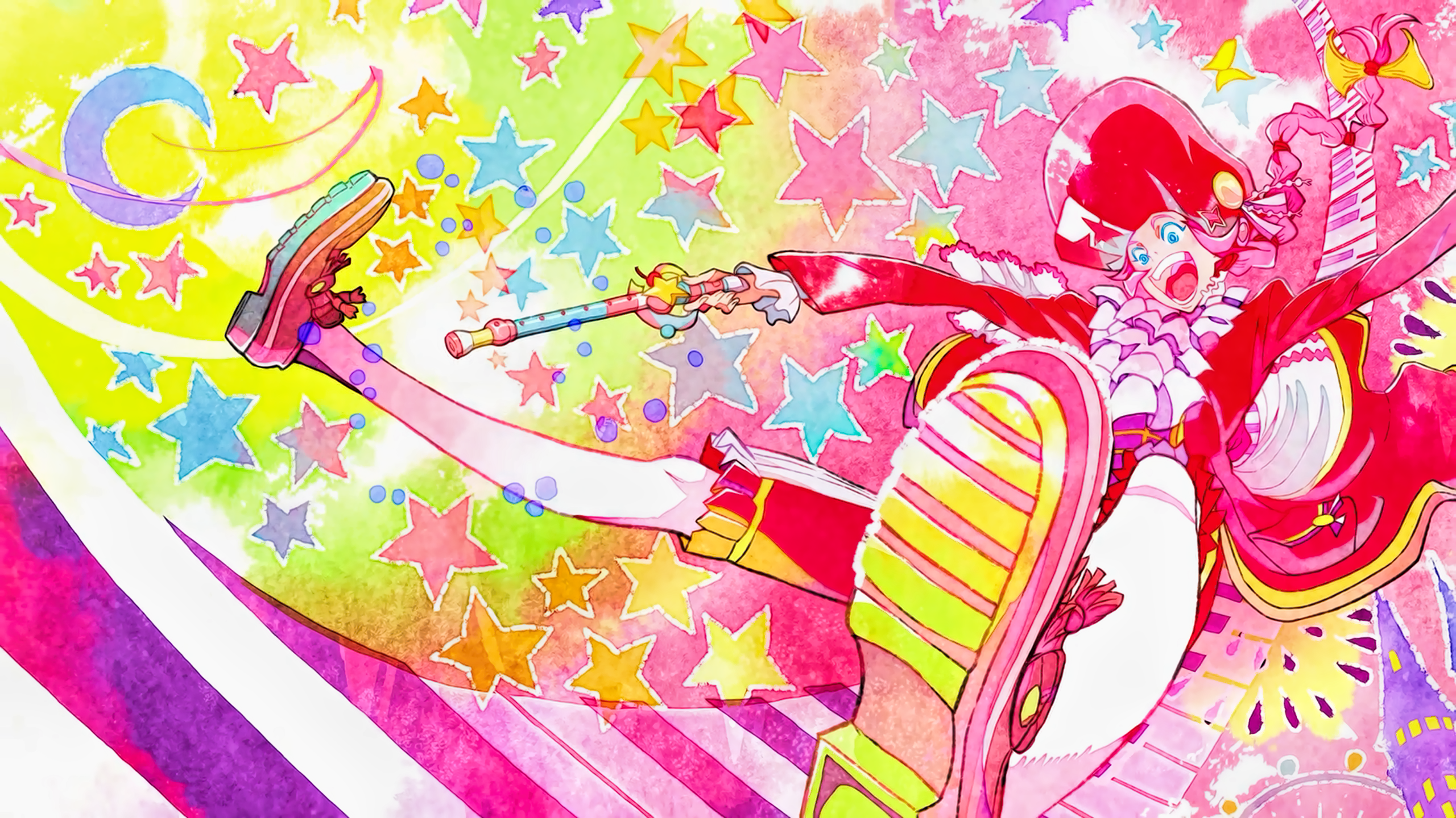 ClassicaLoid Musician Anime Open Mouth Colorful 2560x1440
