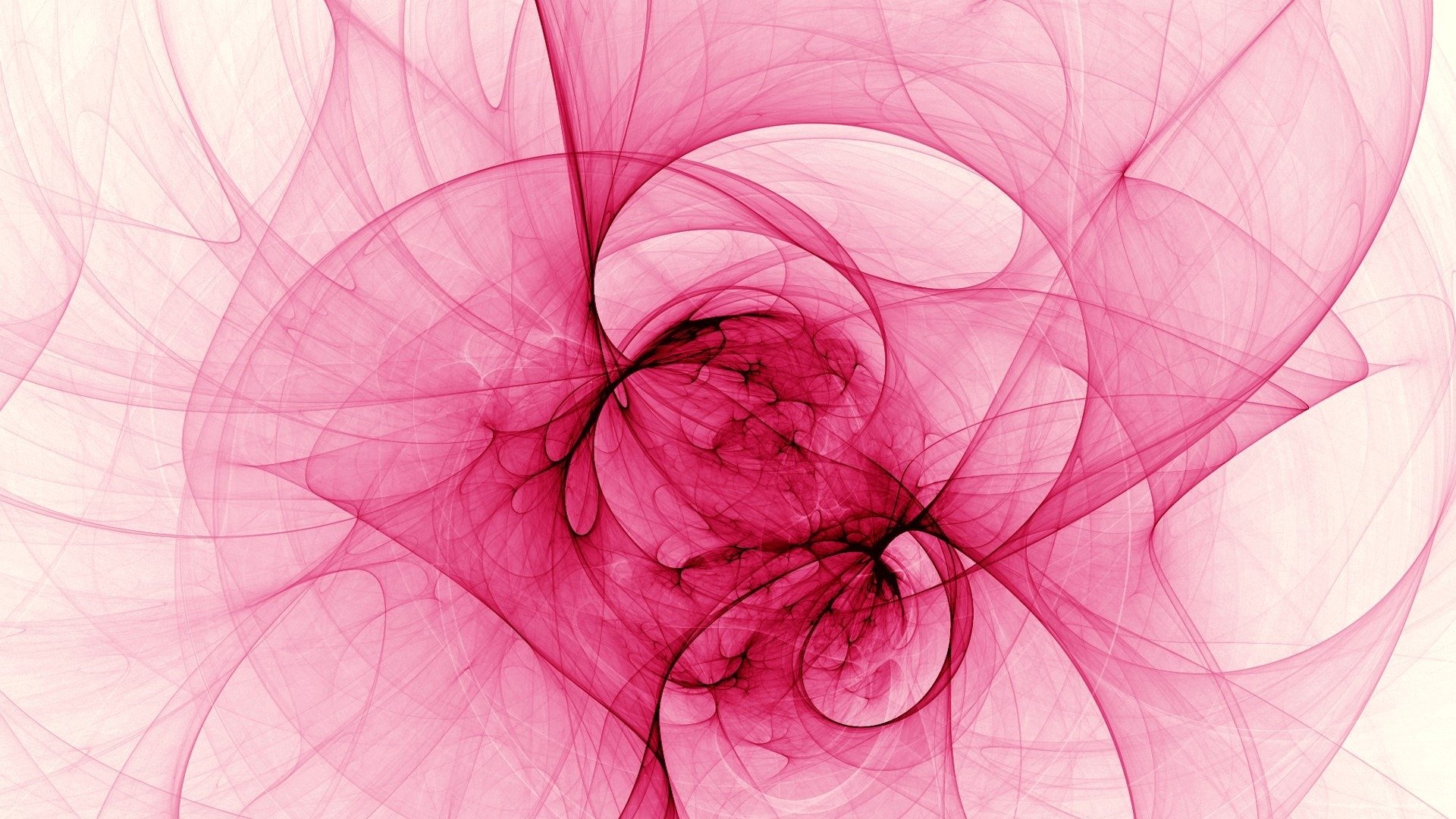 Pink Abstract Curved 1920x1080