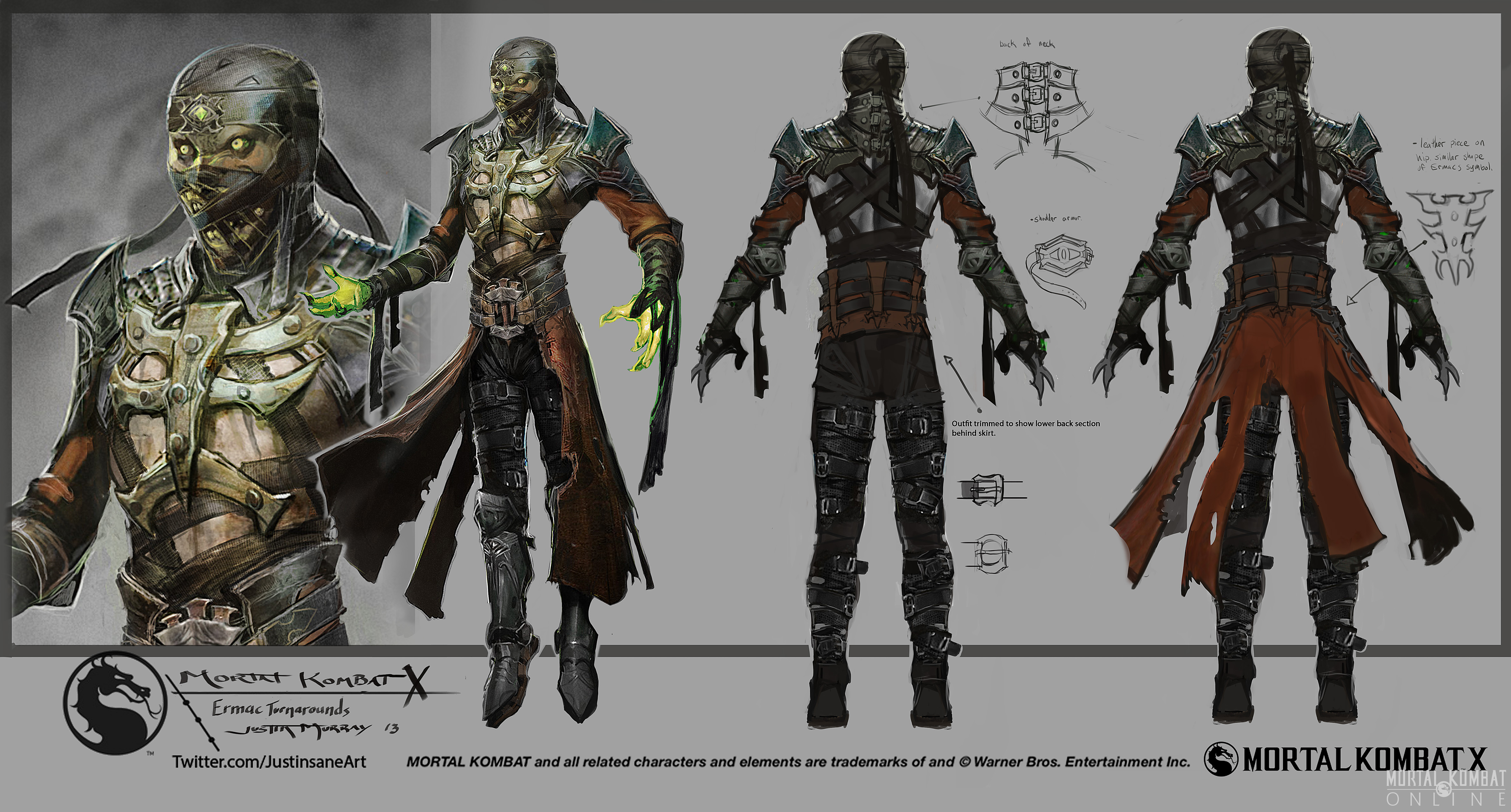 Mortal Kombat X Concept Art Digital Art Artwork Digital Art Video Games Ermac 4746x2552