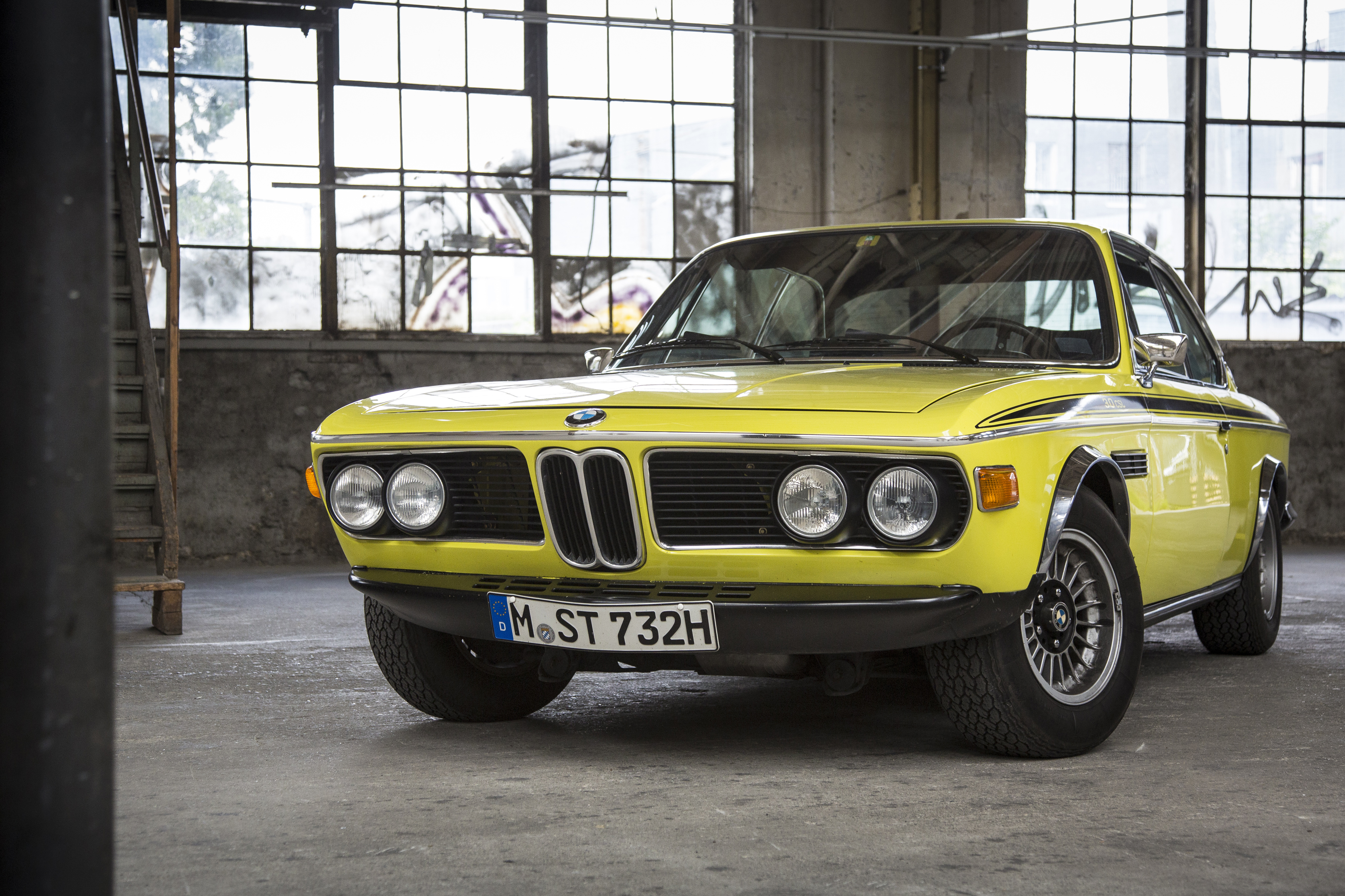 BMW E9 BMW Grand Tourer Yellow Car Car Vehicle 4096x2731