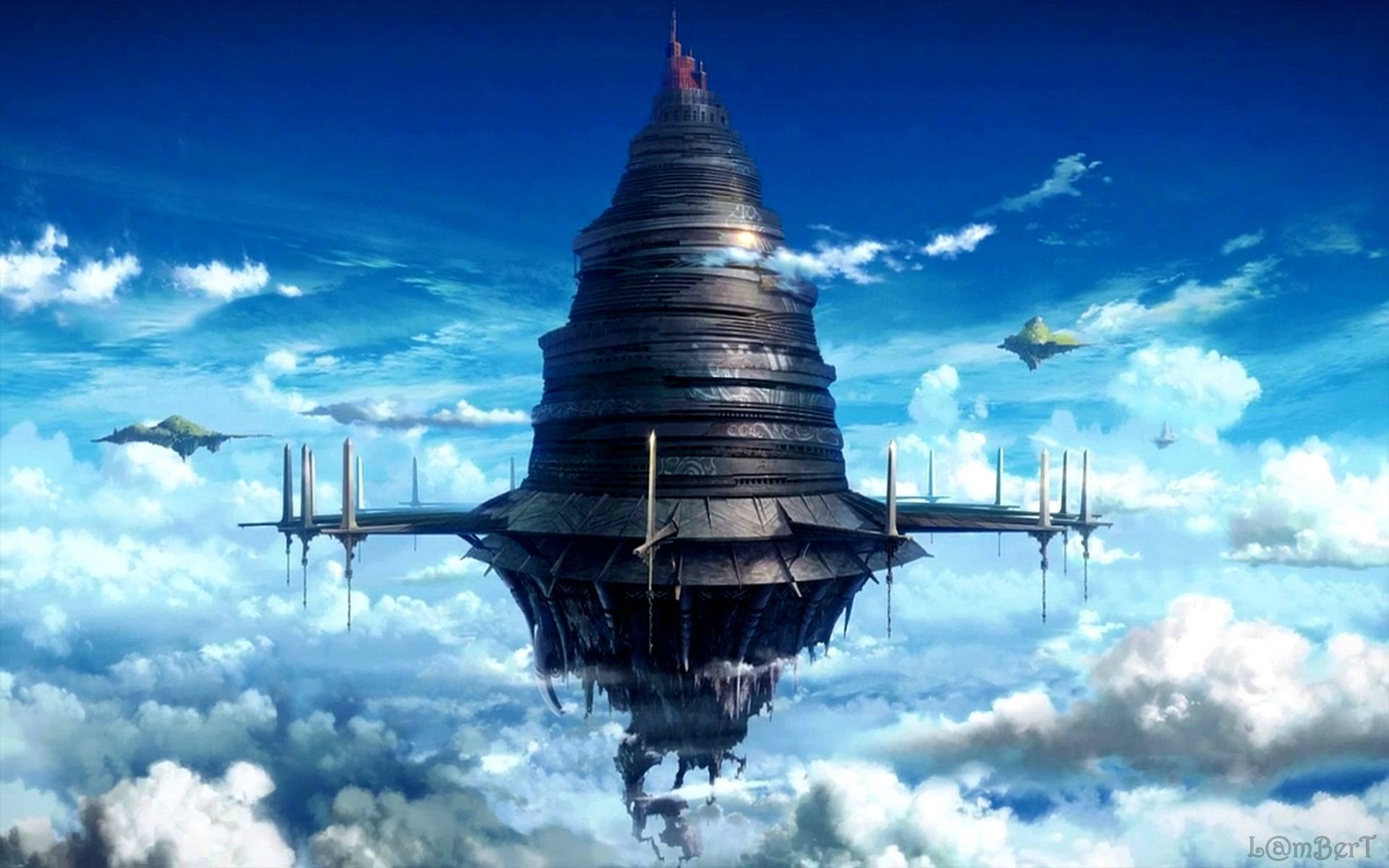 Digital Art Sword Art Online Clouds Fantasia 1920x1200