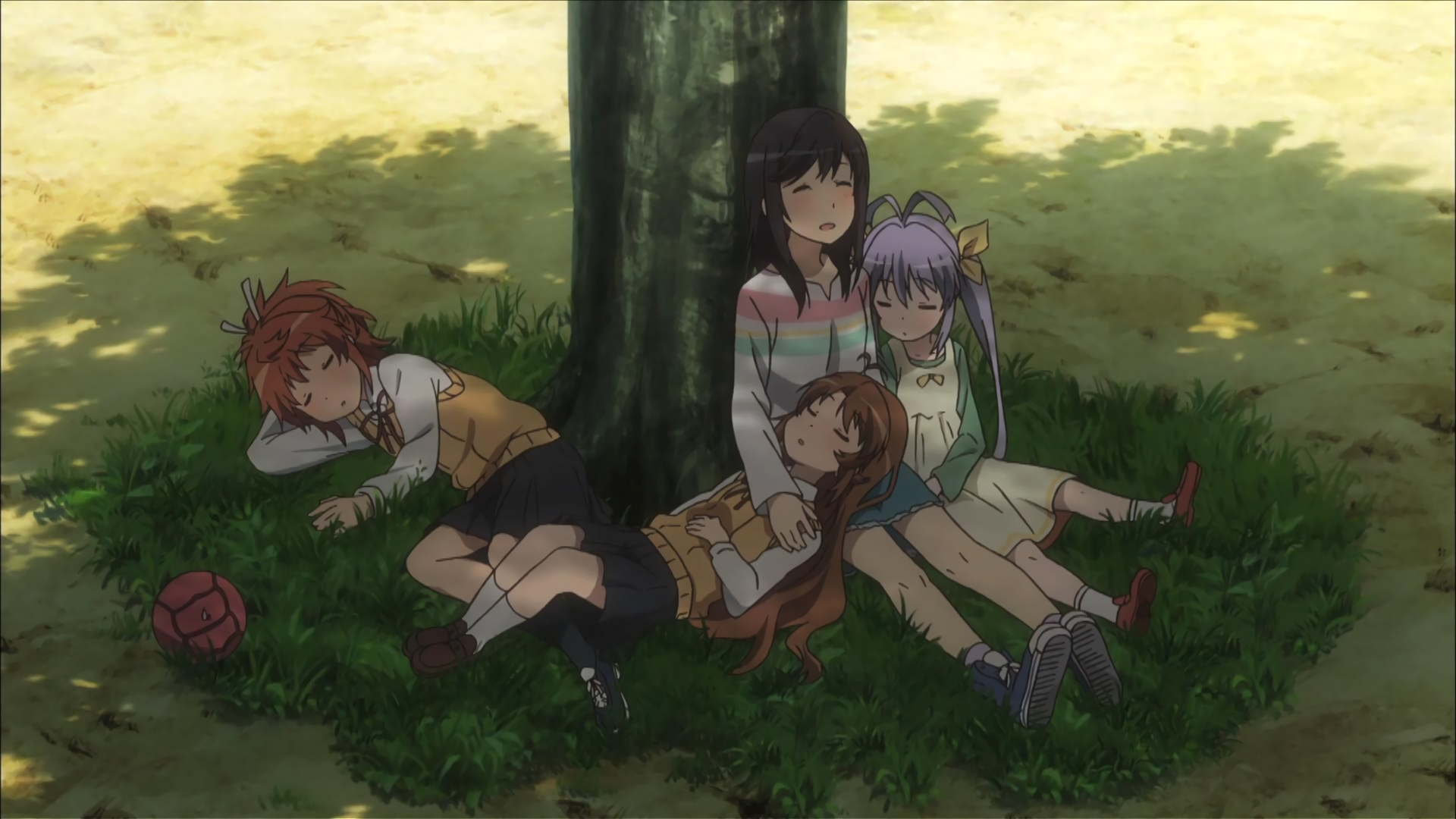 Non Non Biyori Miyauchi Renge Koshigaya Komari Koshigaya Natsumi Sleeping Ichijou Hotaru 1920x1080