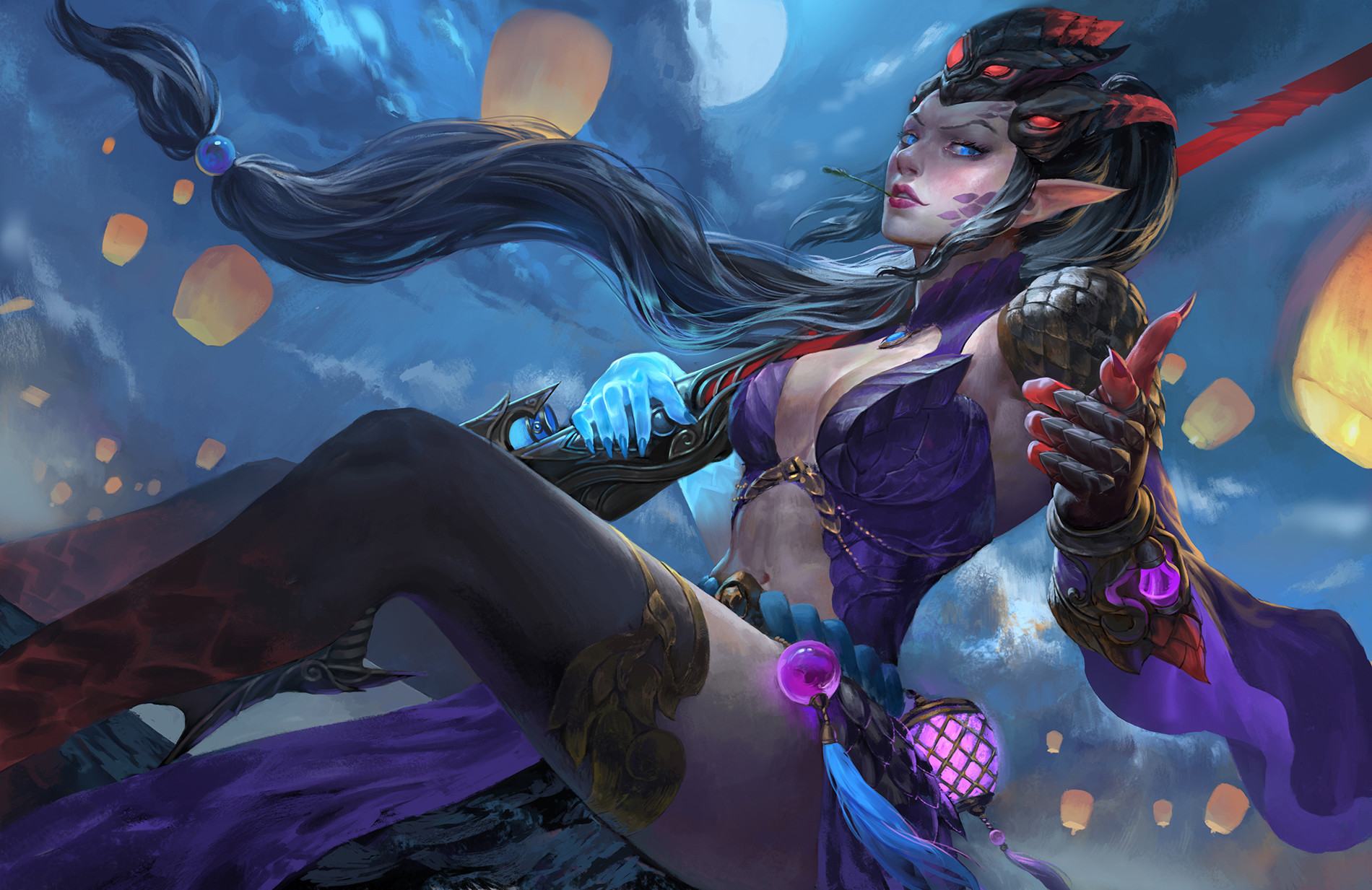 Fantasy Art Elves Widowmaker 1900x1233