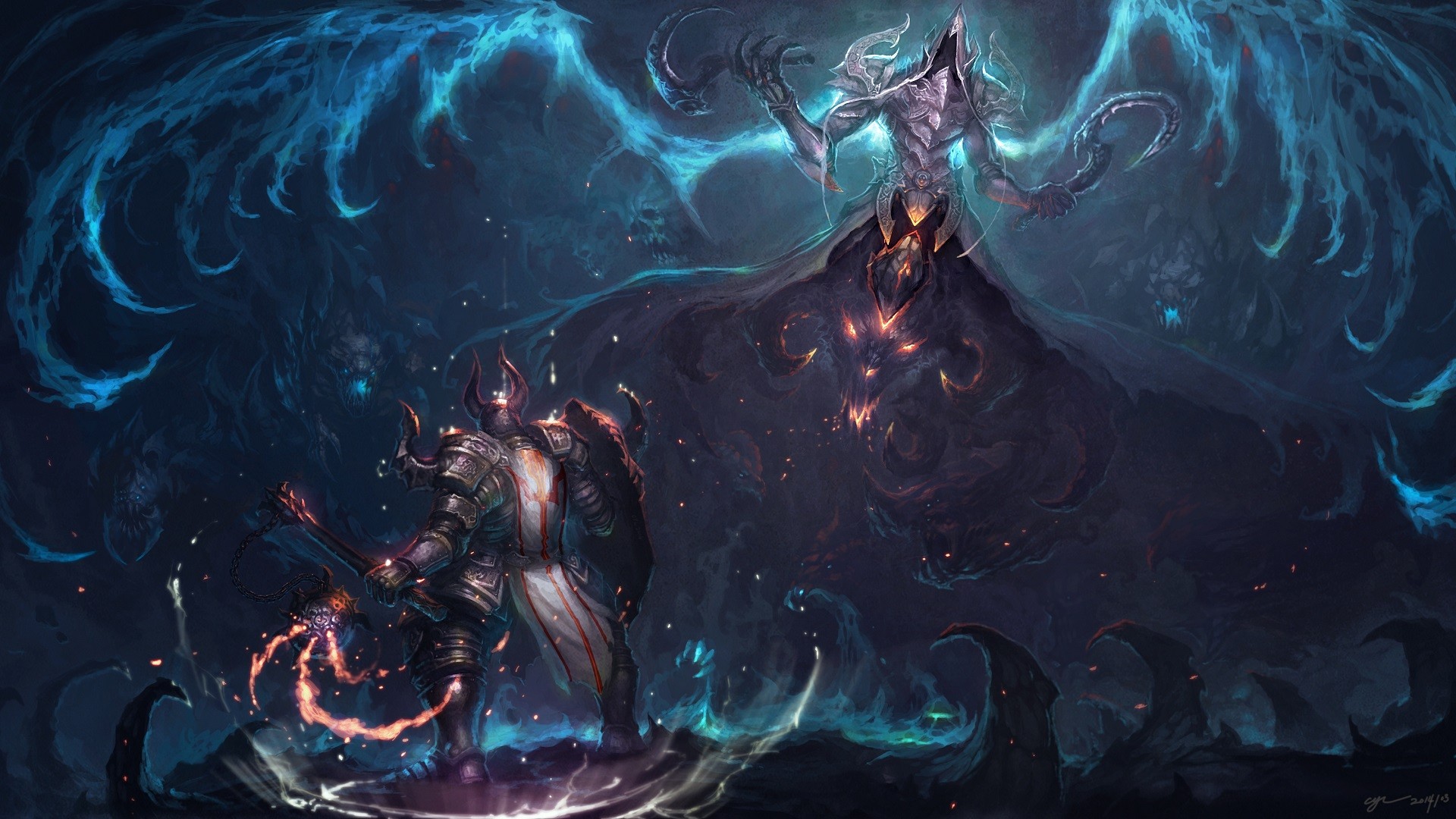 Diablo Diablo Iii Fantasy Art Artwork Malthael 1920x1080