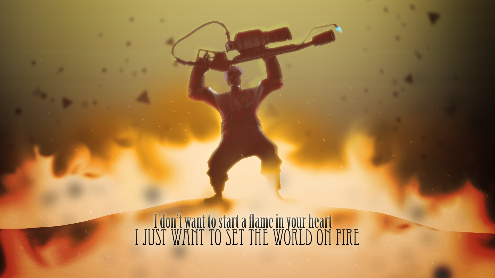 Team Fortress 2 Pyro Character Flamethrower PC Gaming 1920x1080