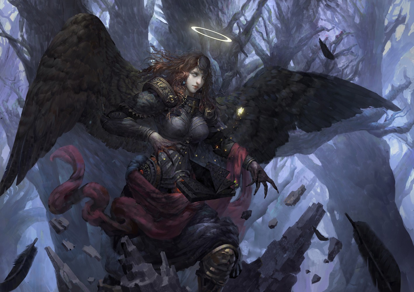Fantasy Art Angel Fallen Angel 1418x1000