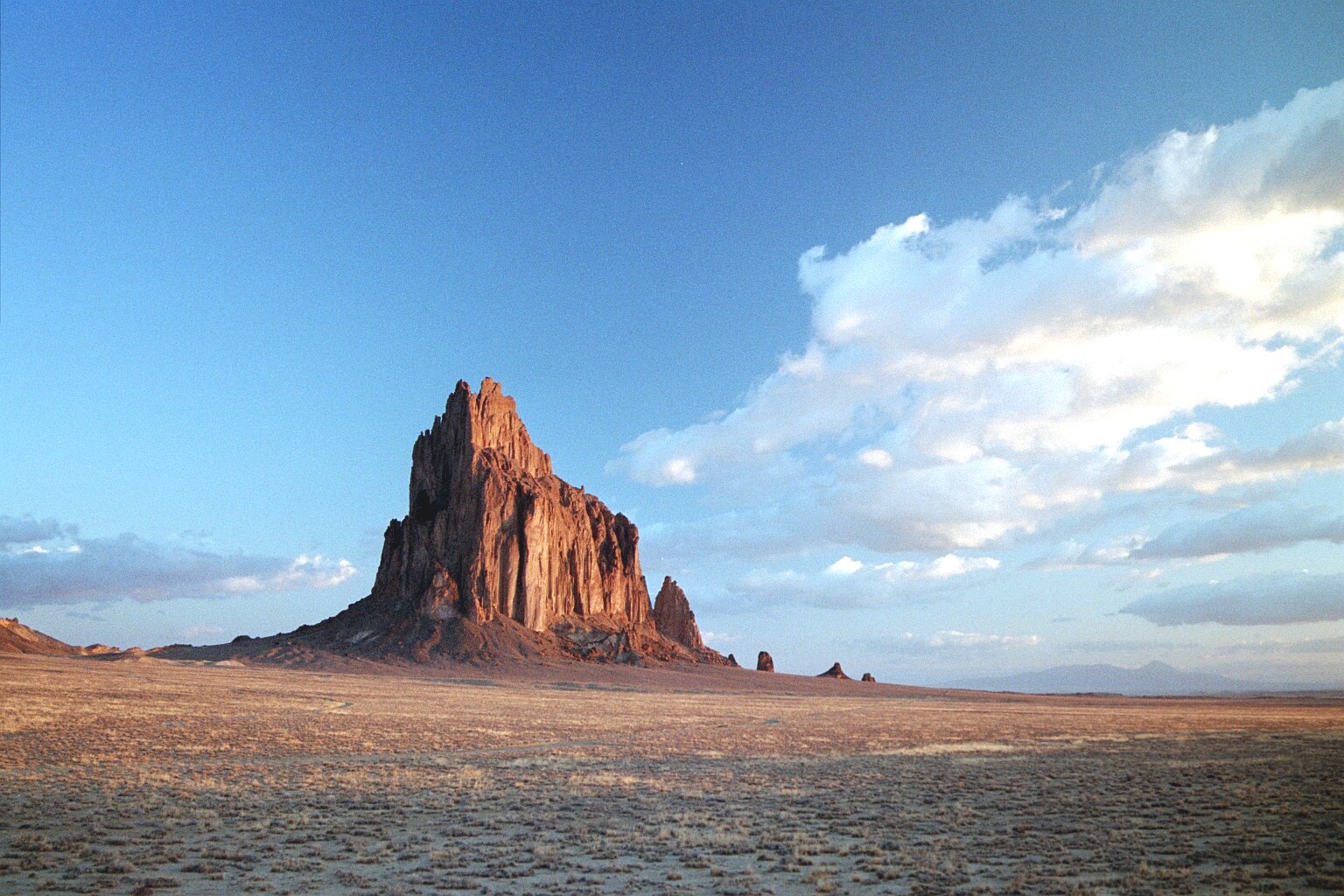 Desert New Mexico Cliff Mountains Landscape Shiprock 1536x1024