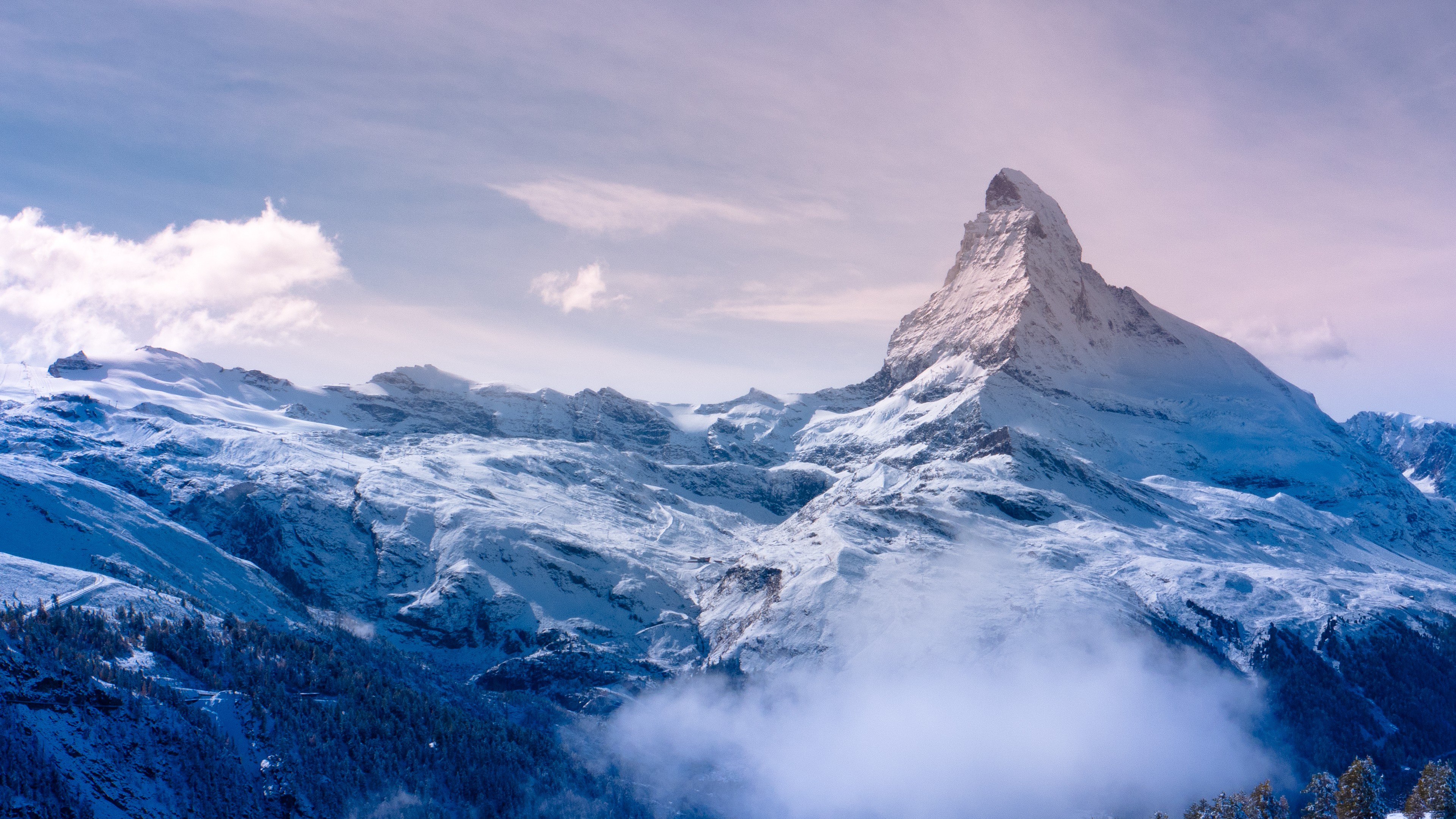 Matterhorn Mountains Mountains Nature Landscape Snow Landscape Matterhorn Switzerland Matterhorn Mou 3840x2160