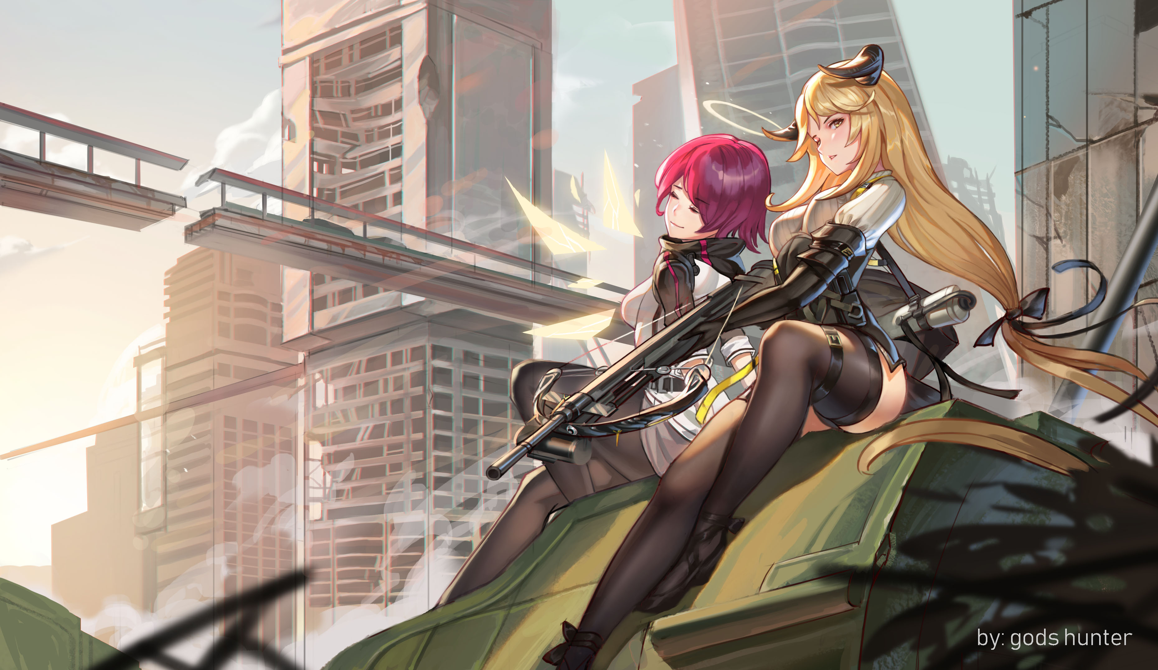 Anime Anime Girls Digital Art Artwork 2D Portrait Arknights Exusiai Arknights Meteorite Arknights 3720x2153