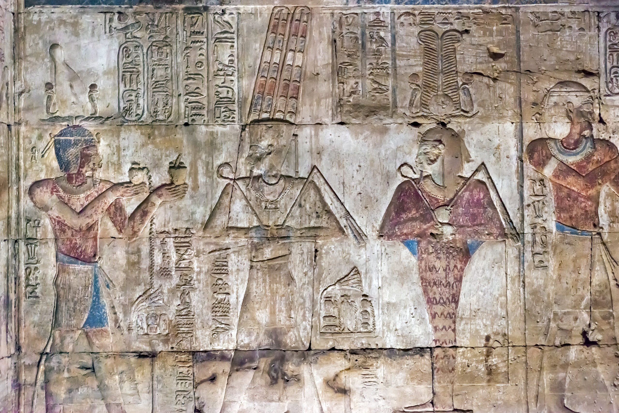 Luxor Ancient Egypt Beige Hieroglyphs 2560x1711