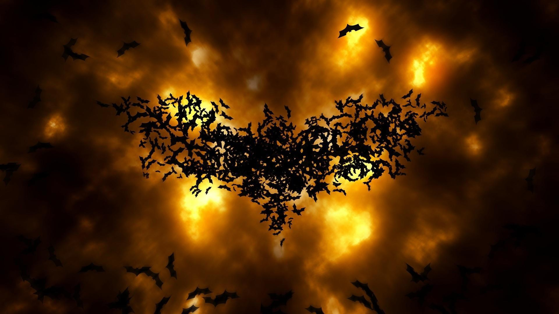 Artistic Fantasy Bat Evil Design Batman Logo 1920x1080