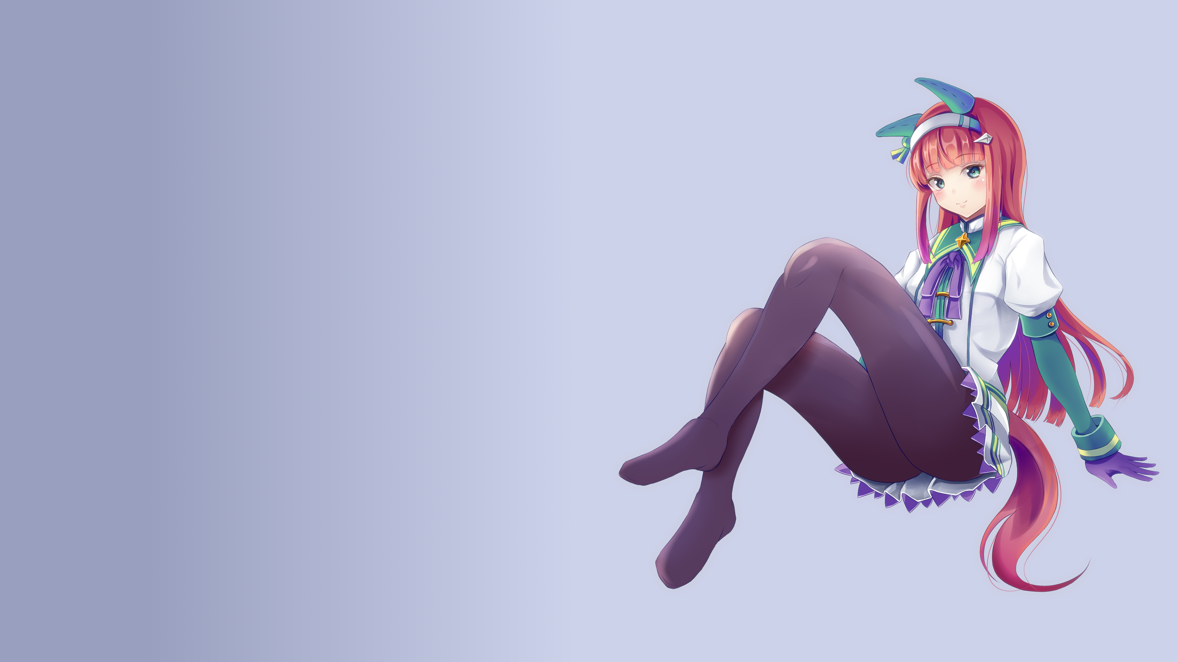 Uma Musume Pretty Derby Simple Background Anime Anime Girls Silence Suzuka Uma Musume Umamimi 3840x2160