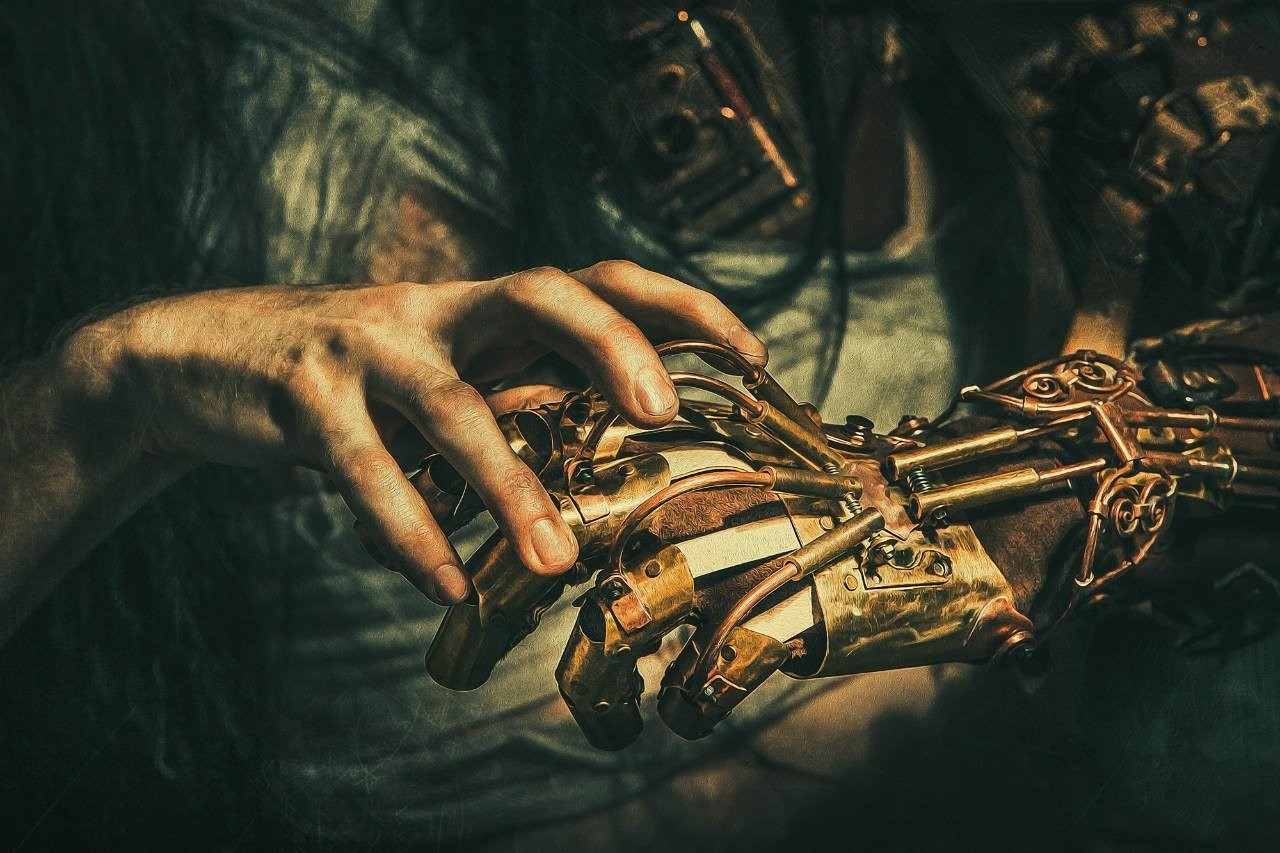 Steampunk Prosthesis Futuristic Hands 1280x853