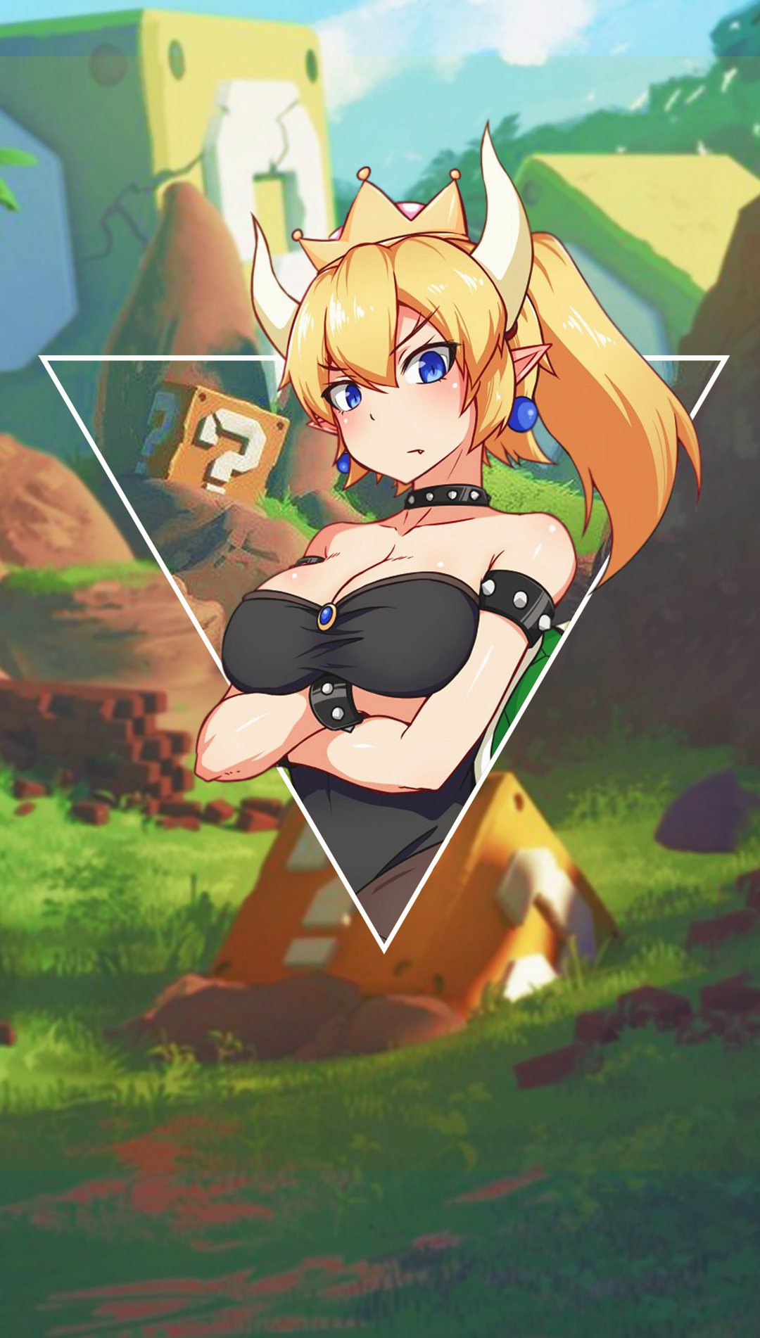 Anime Girls Anime Picture In Picture Bowsette 1080x1902