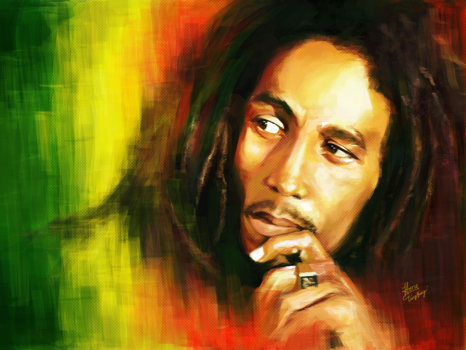 Music Bob Marley Reggae Artwork 1600x1200