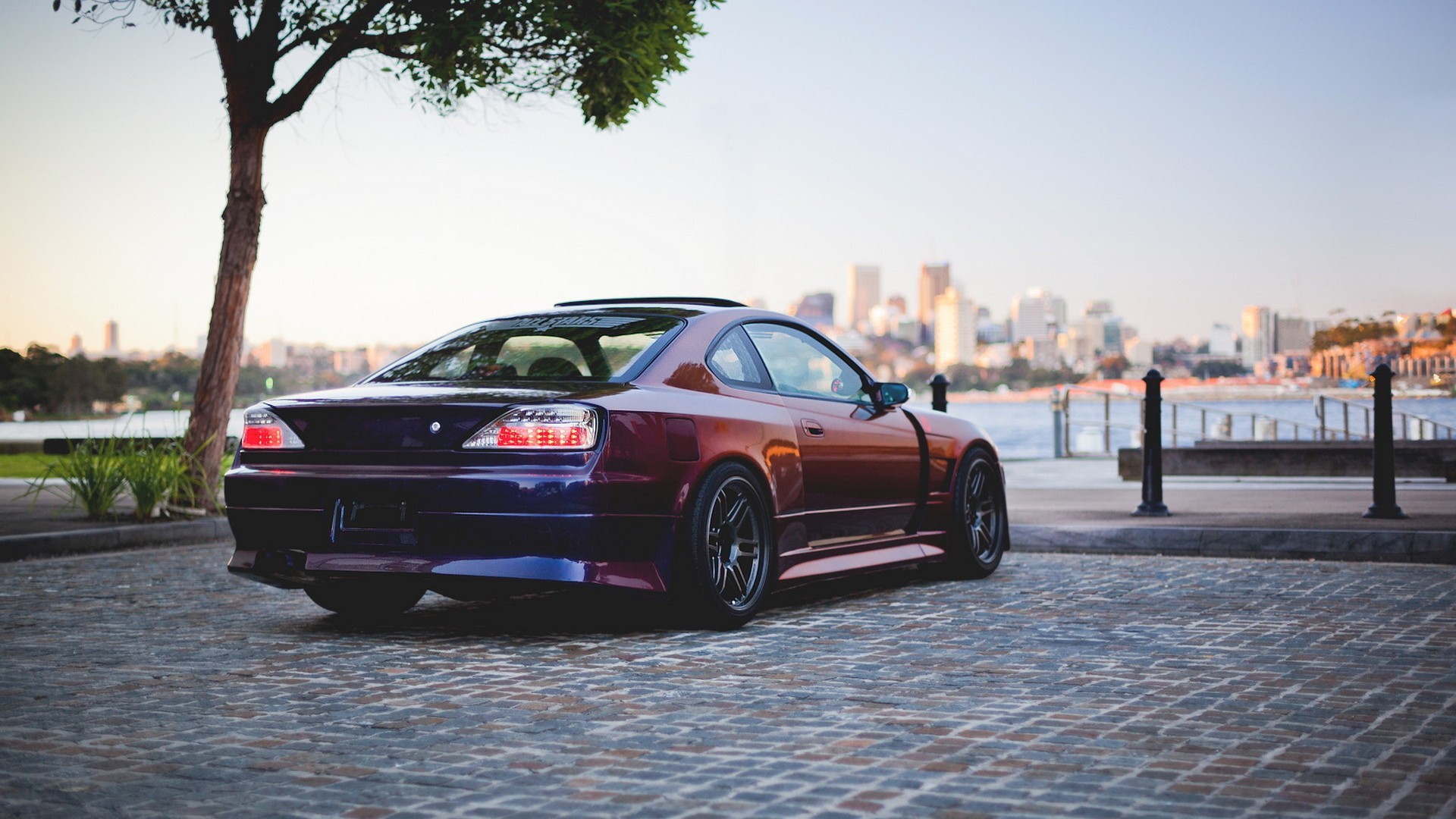 Nissan S15 Silvia Cityscape 1920x1080