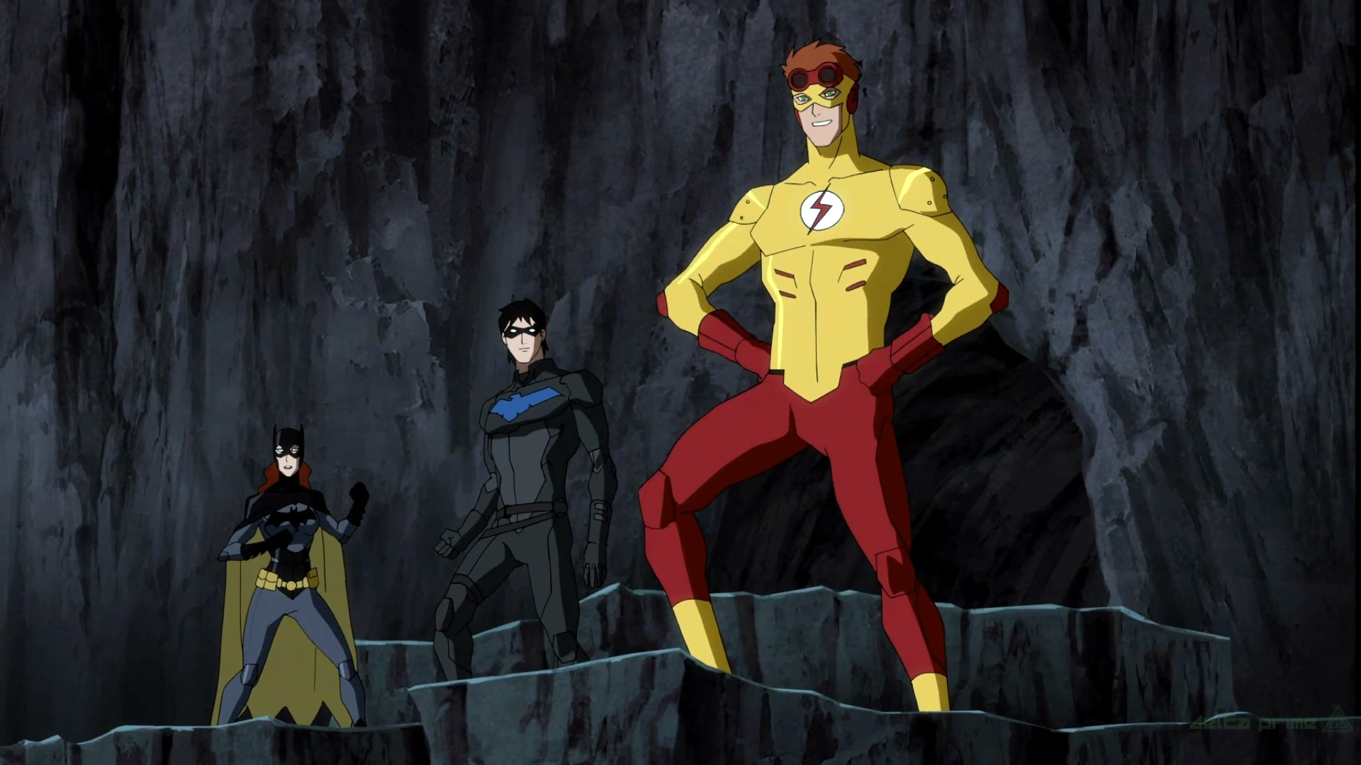 Young Justice Kid Flash Wally West Nightwing Oracle Dick Grayson 1920x1080
